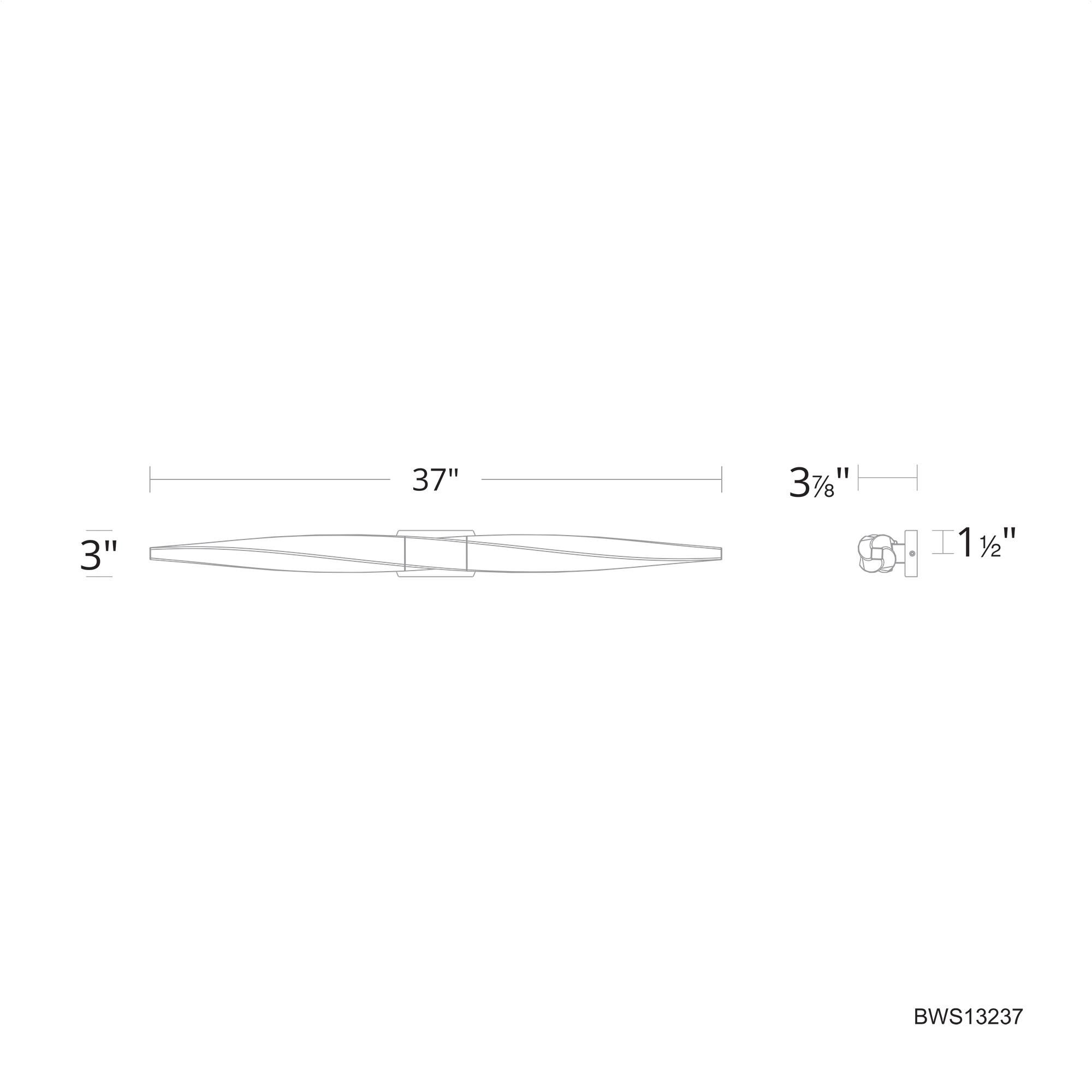 Kindjal 37 Inch 2 Light LED Bath Vanity Light by Schonbek Beyond