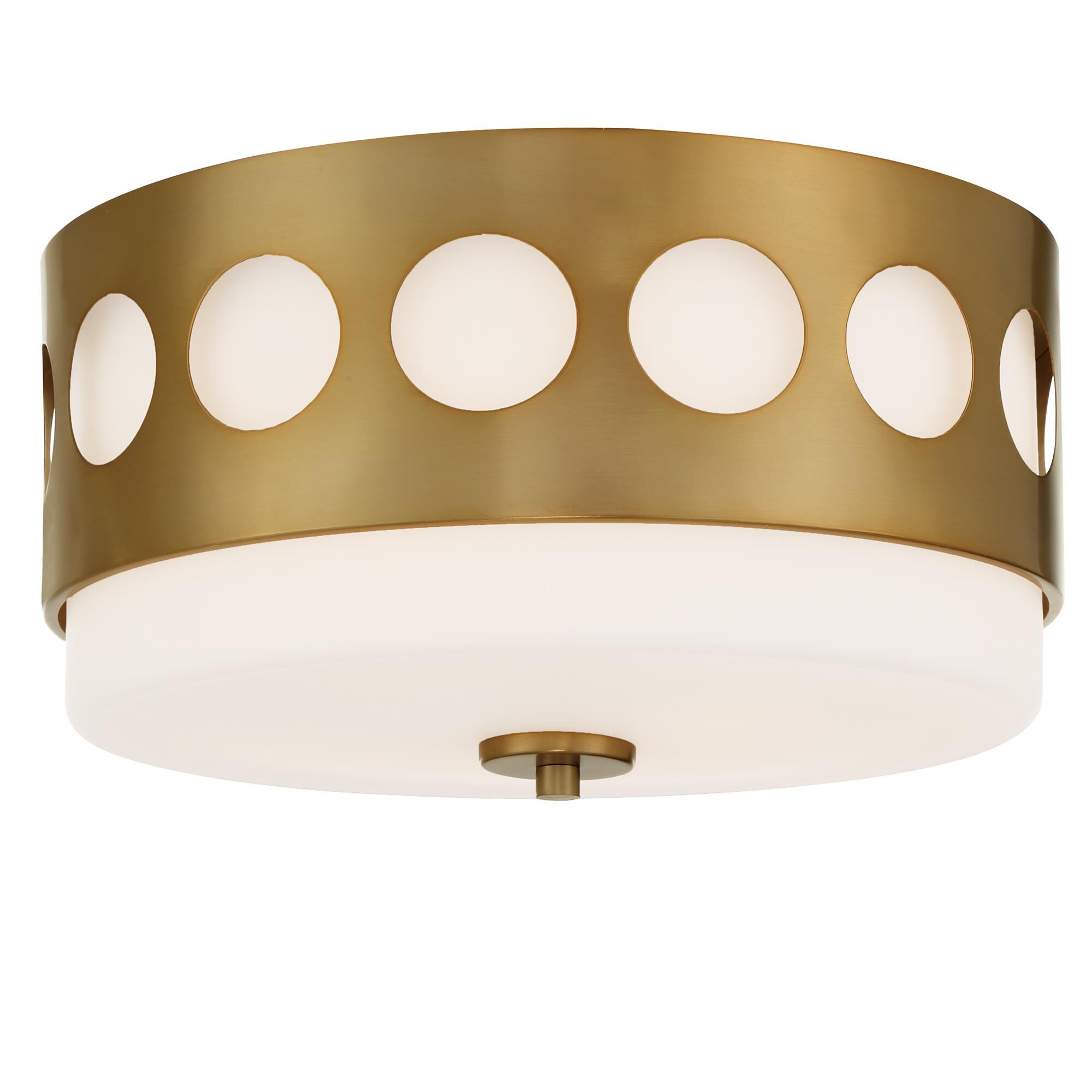 Kirby 13 Inch 2 Light Semi Flush Mount by Crystorama
