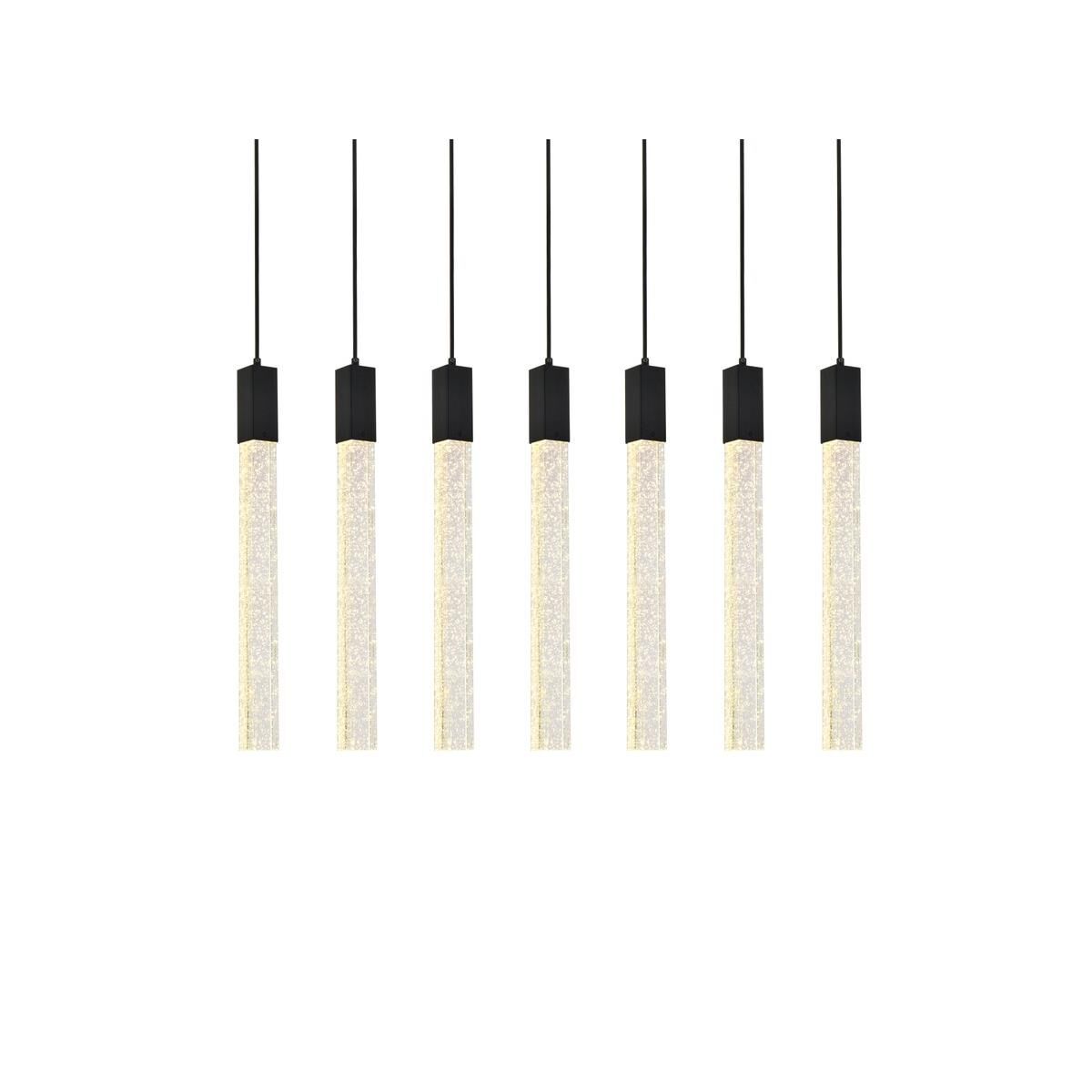 Weston 42 Inch 7 Light LED Linear Suspension Light by Elegant Lighting