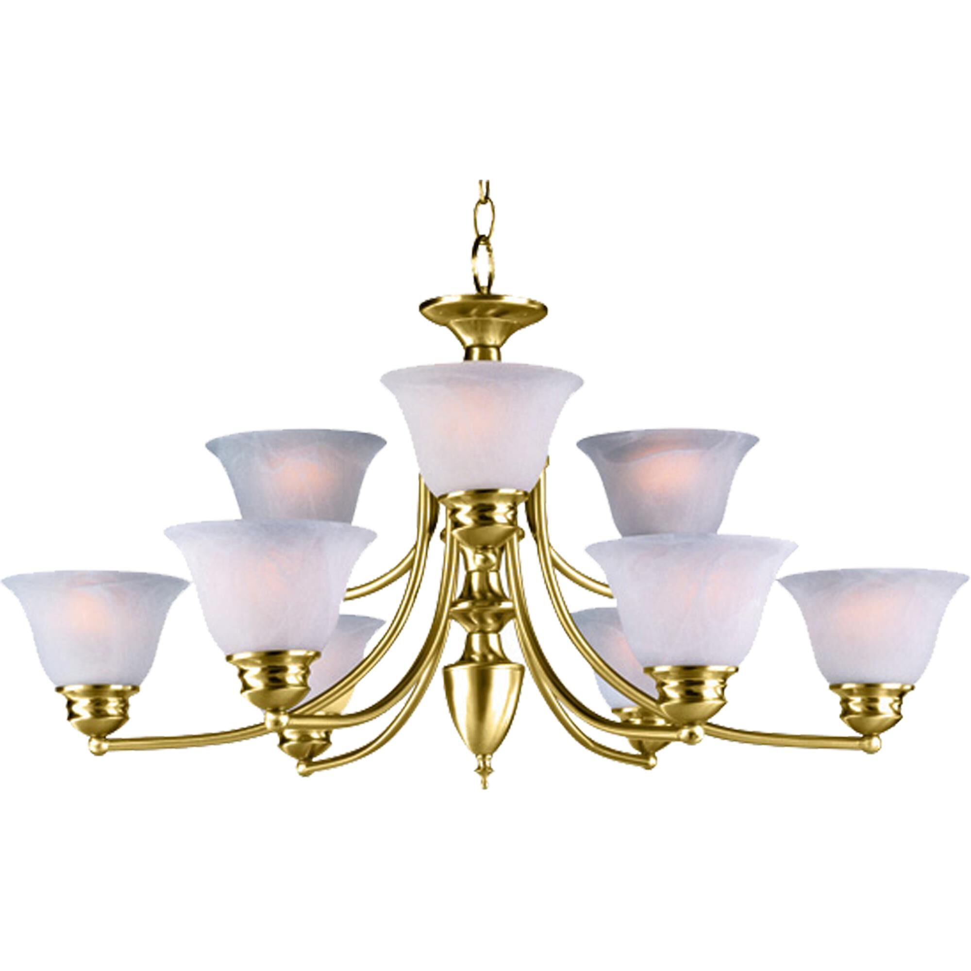 Malaga 31 Inch 9 Light Chandelier by Maxim Lighting