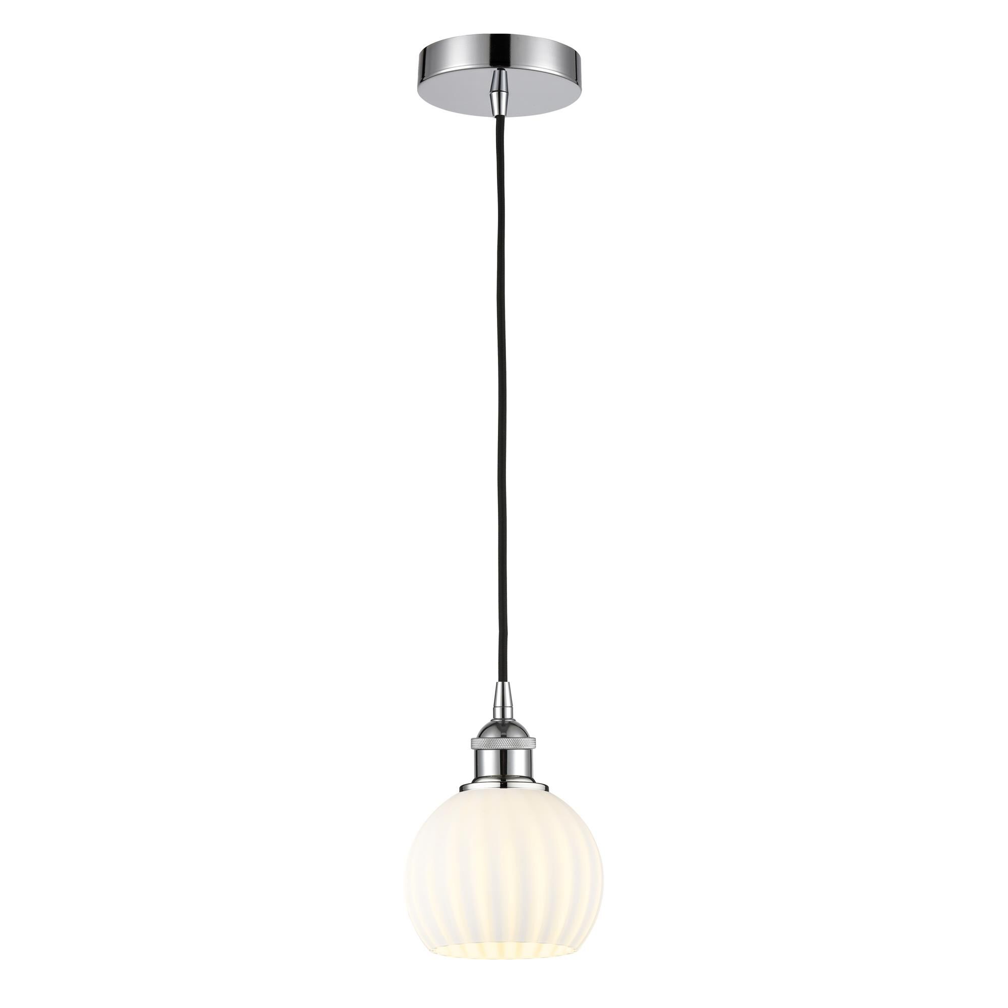 Bruno Marashlian White Venetian 6 Inch Mini Pendant by Innovations Lighting
