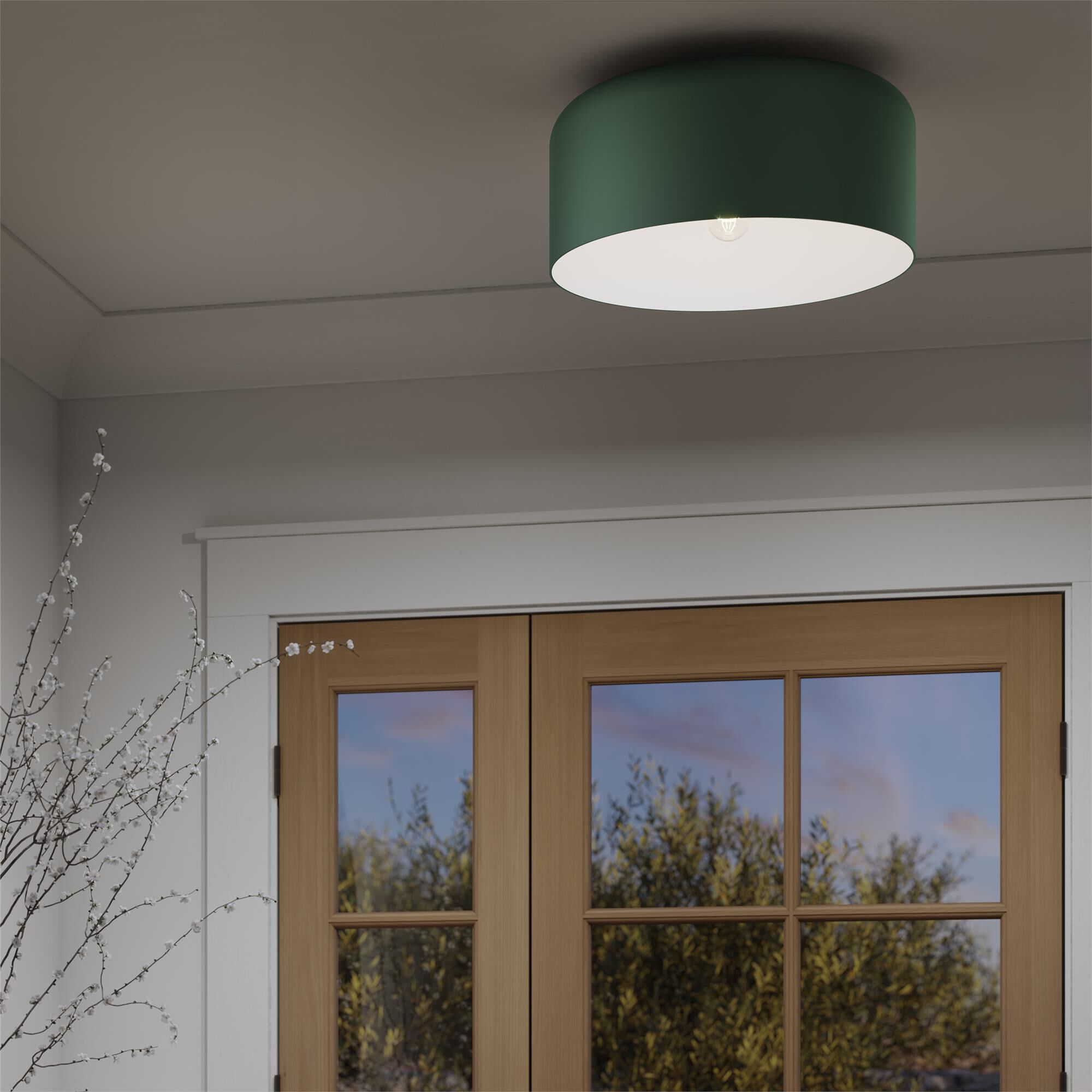 Shown in Olive finish and Olive Steel shade