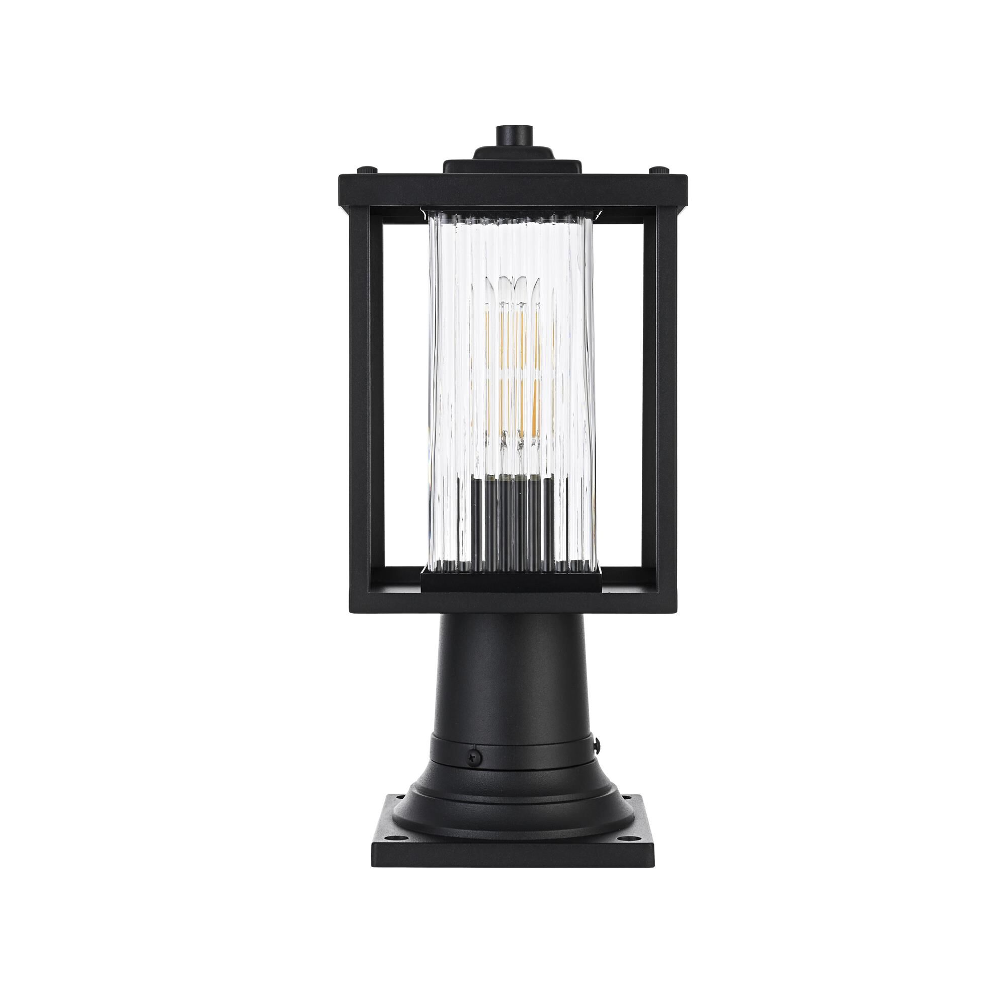 Dover 15 Inch Outdoor Post Lamp by Elegant Lighting