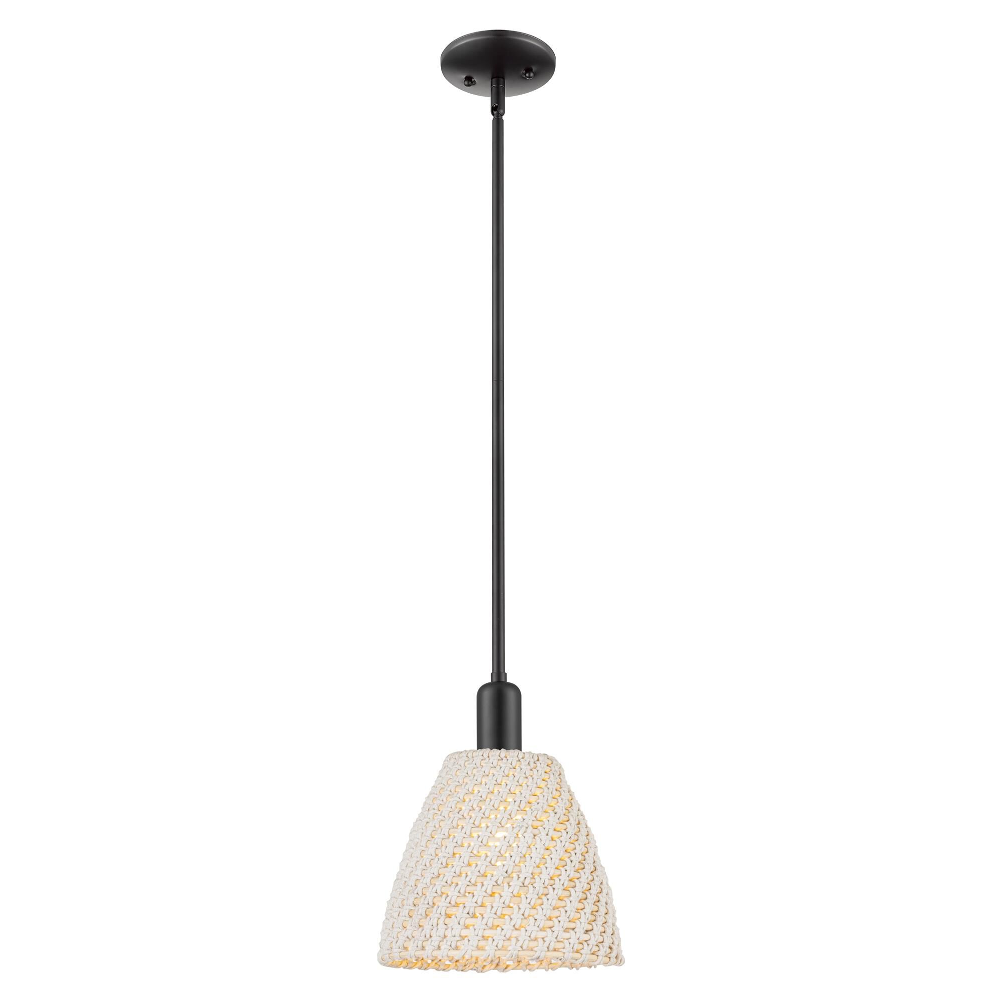 Shown in Matte Black finish and Natural shade