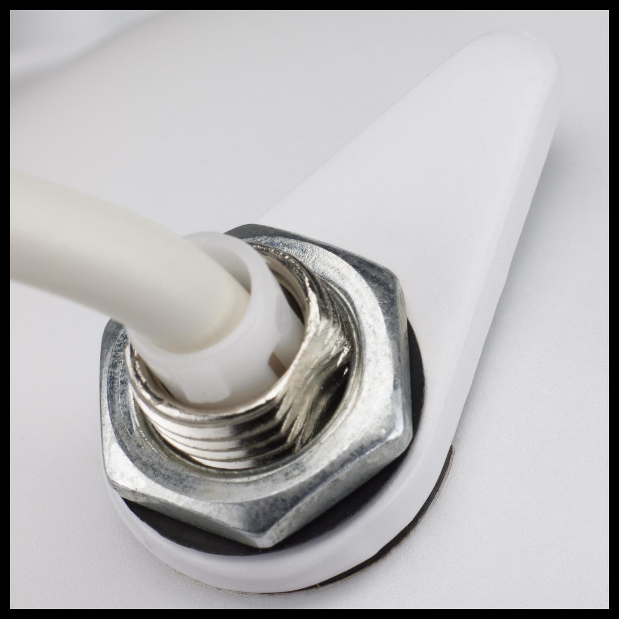 Shown in White finish