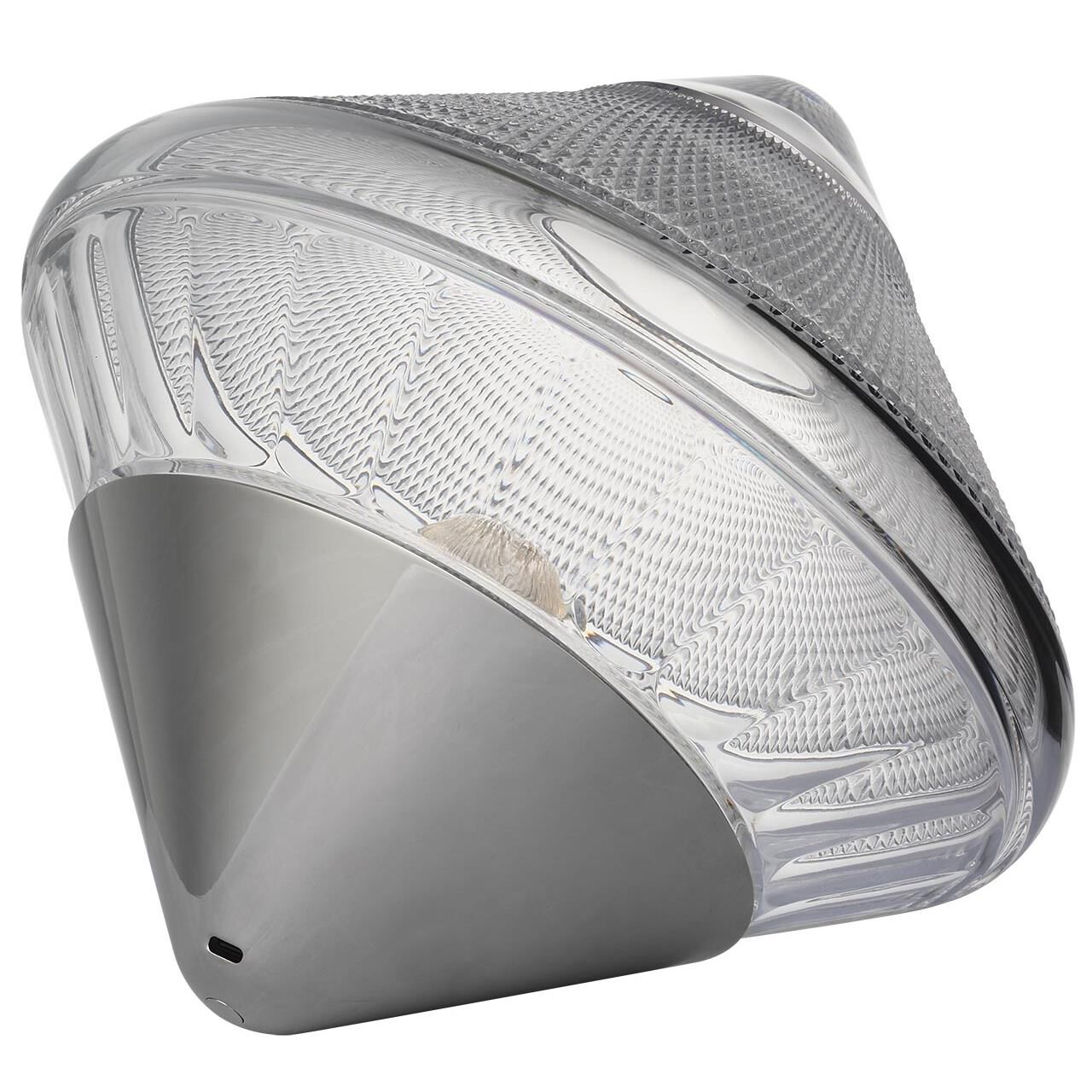 Shown in Polished Nickel finish and Clear crystal