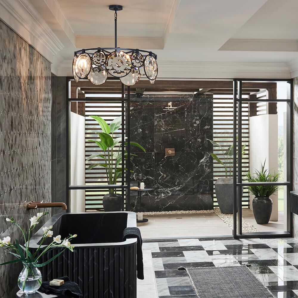 Nala 31 Inch 7 Light Chandelier by Fredrick Ramond