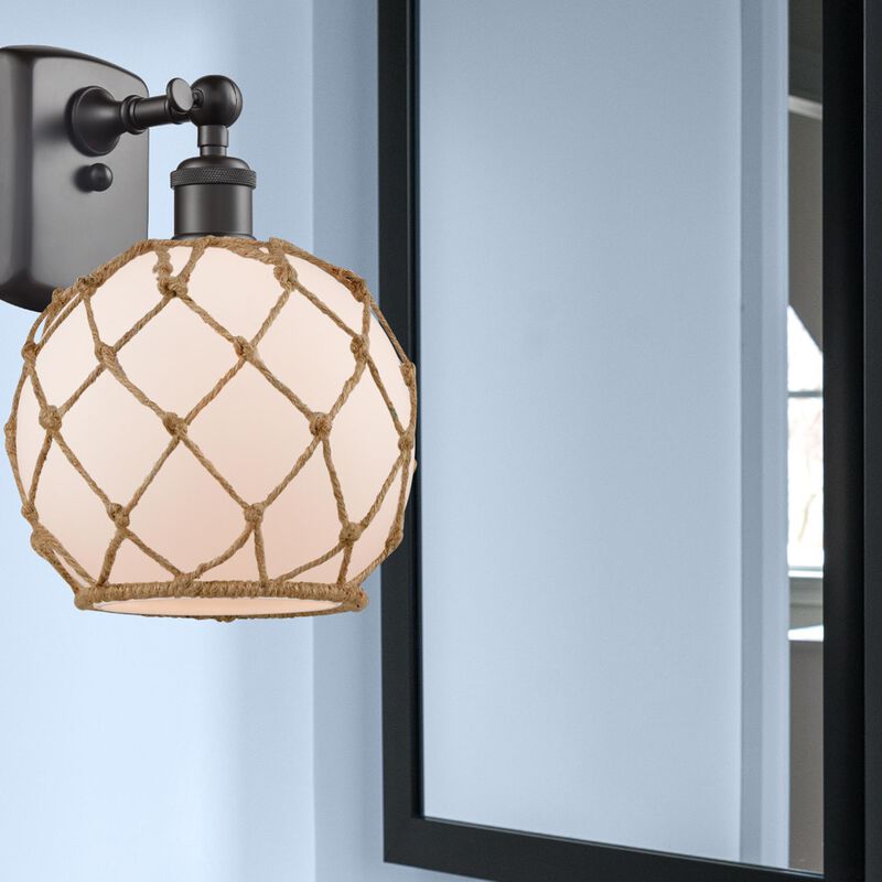 Bruno Marashlian Farmhouse Rope 13 Inch Wall Sconce by Innovations Lighting