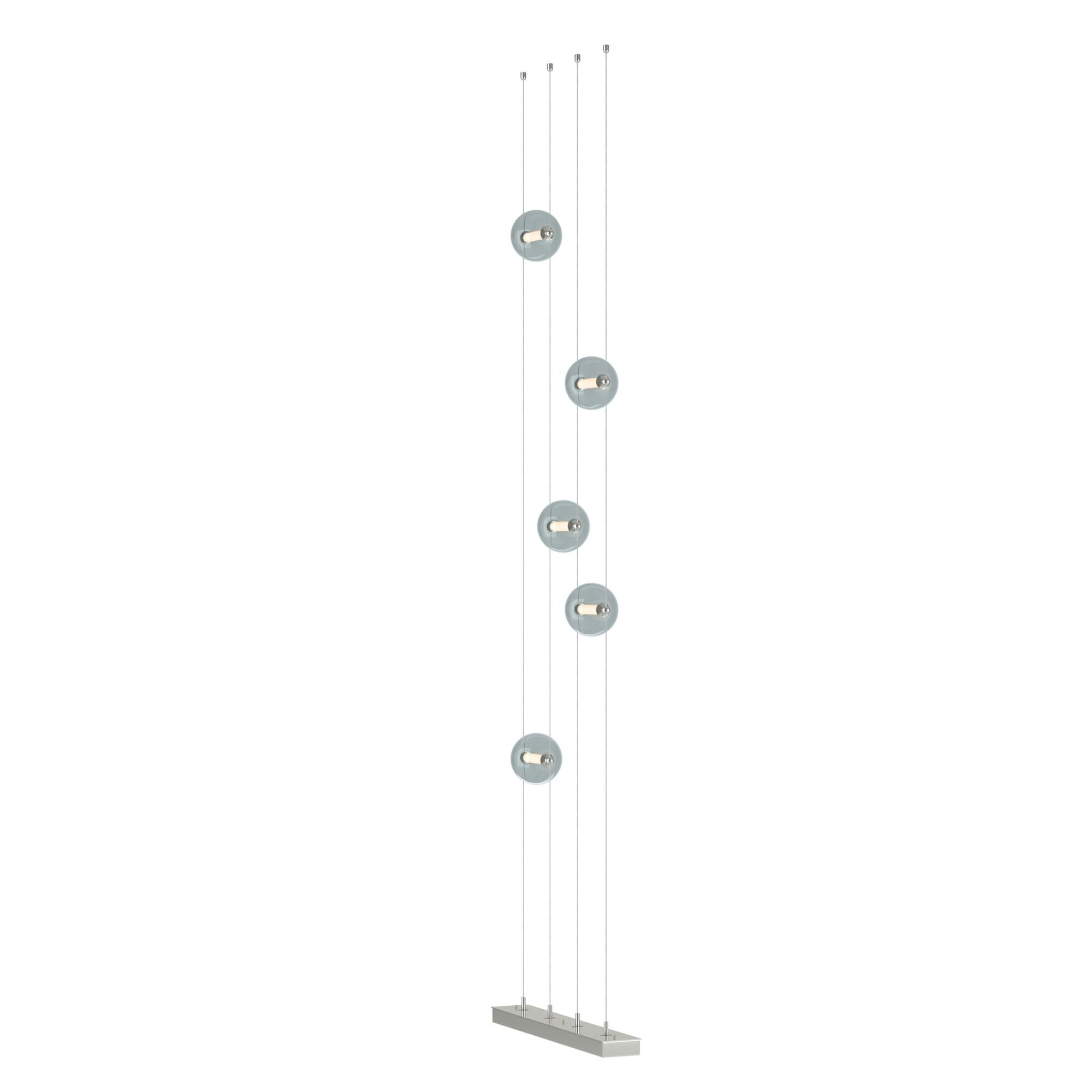 Shown in Sterling finish and Abacus Cool Grey glass