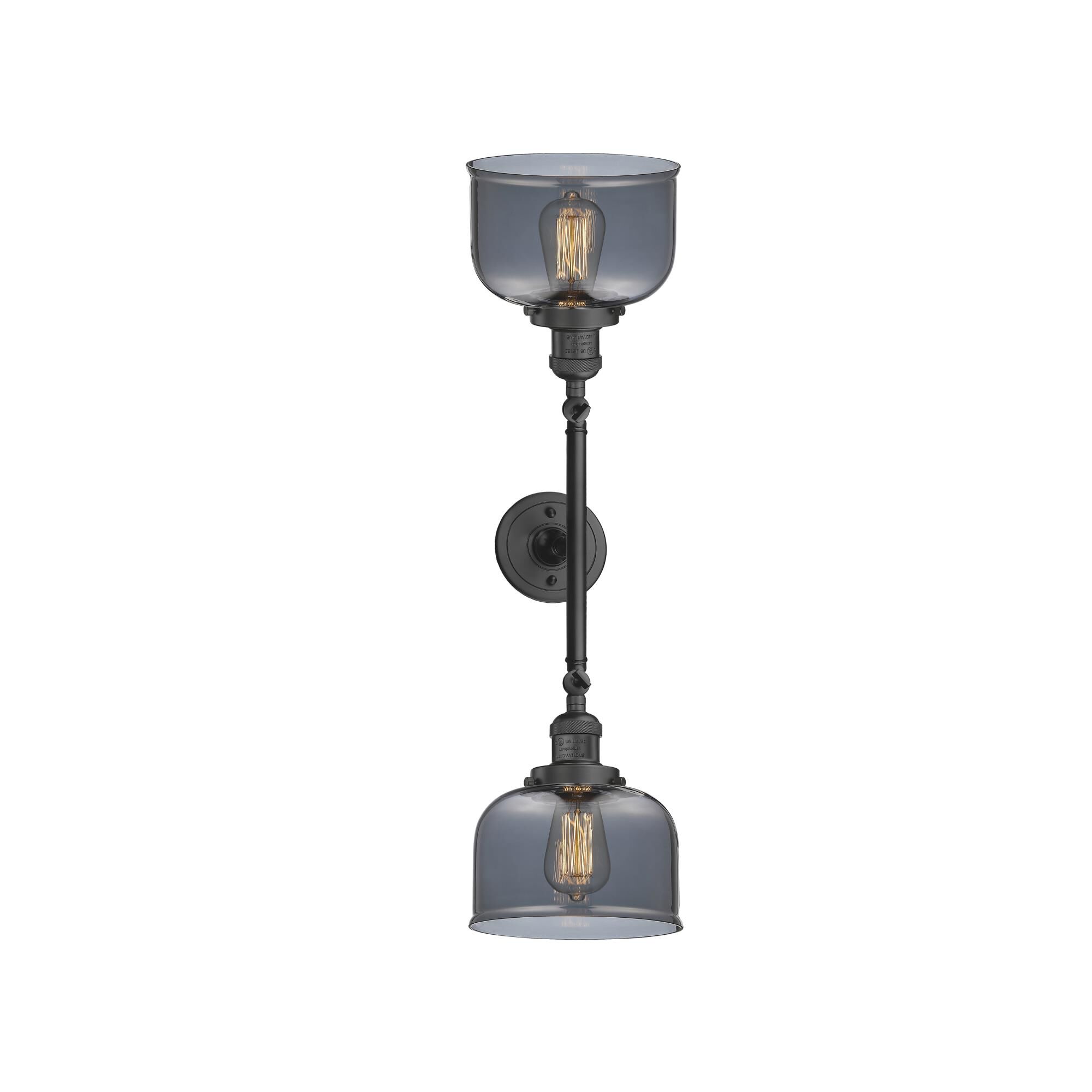 Shown in Oil Rubbed Bronze finish and Plated Smoked glass