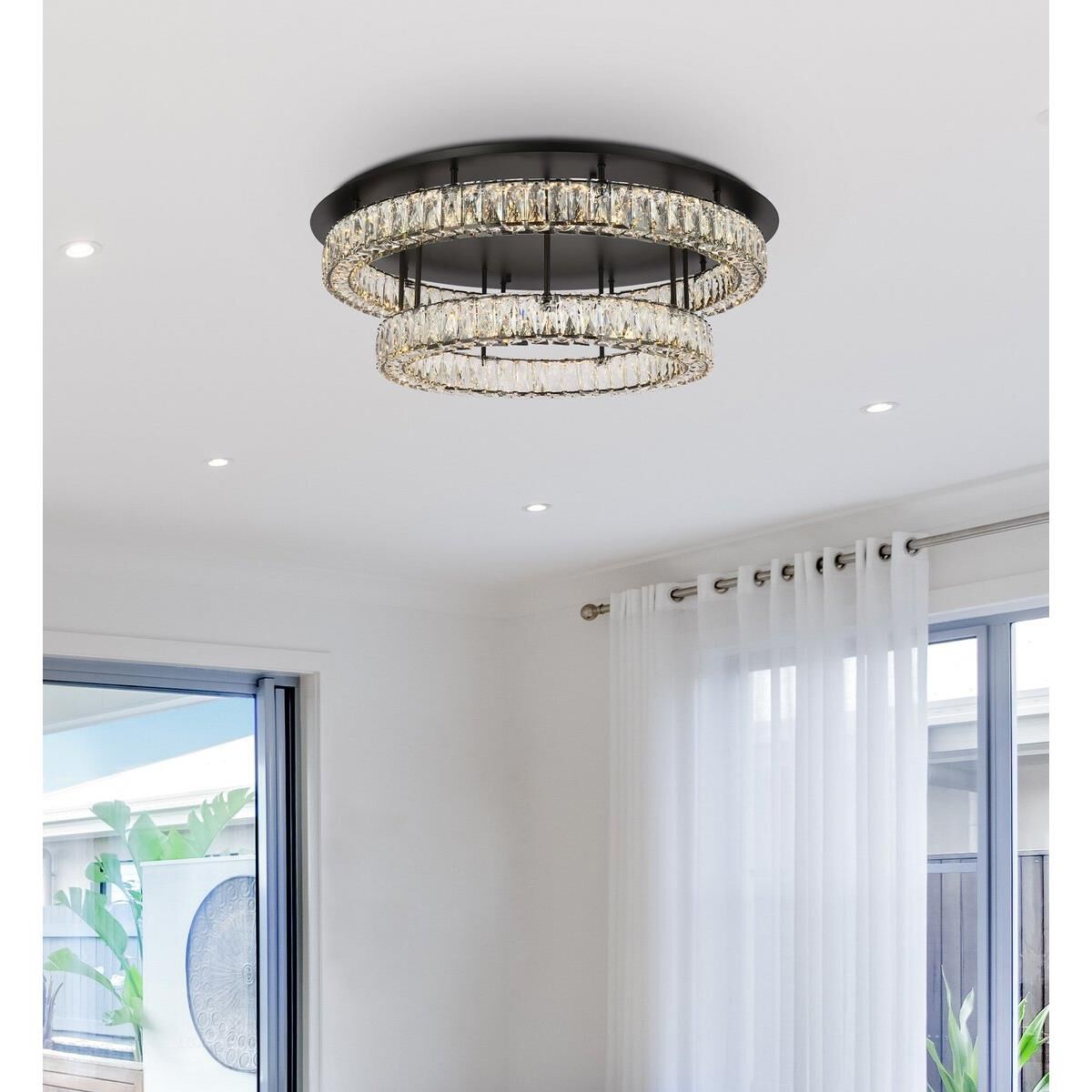 Monroe Semi Flush Mount by Elegant Lighting