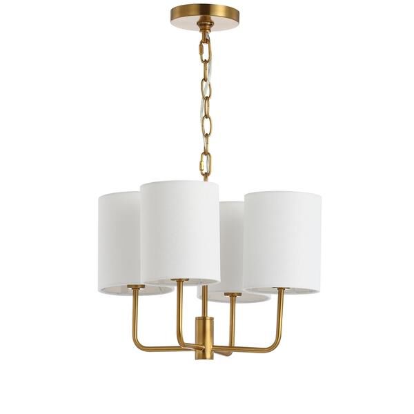 Elias 15 Inch 4 Light LED Mini Chandelier by Safavieh