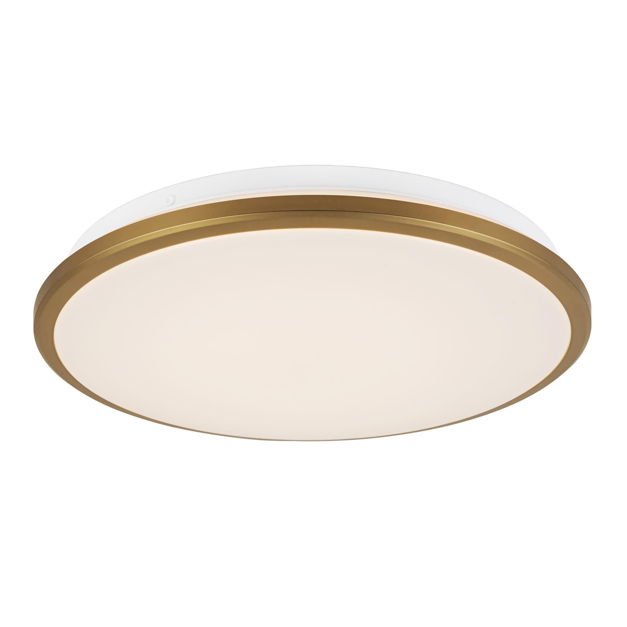Shown in Brushed Gold finish and Frosted Acrylic Diffuser glass