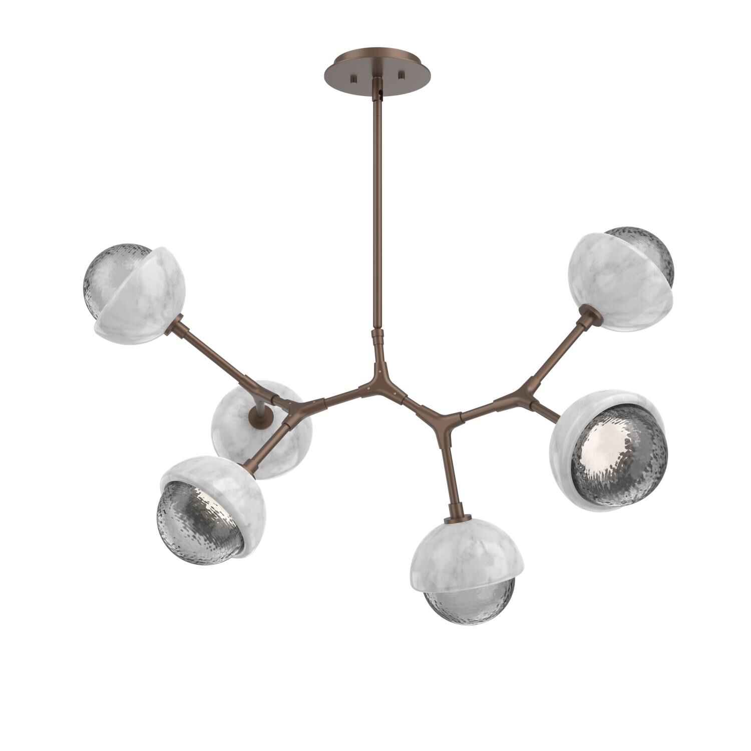 Levi Wilson Cabochon 31 Inch Linear Suspension Light by Hammerton Studio