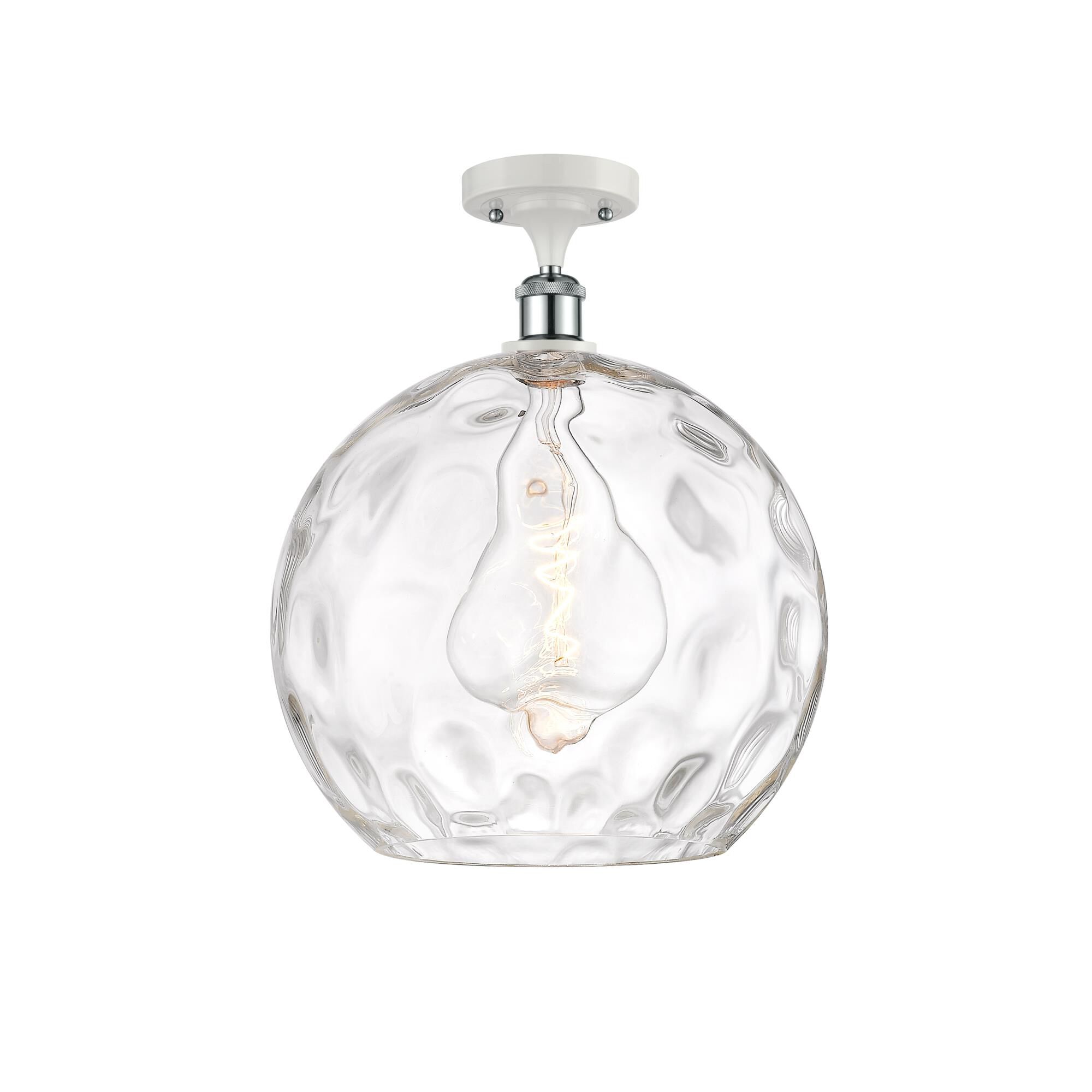 Bruno Marashlian Athens Water Glass 13 Inch 1 Light Semi Flush Mount by Innovations Lighting
