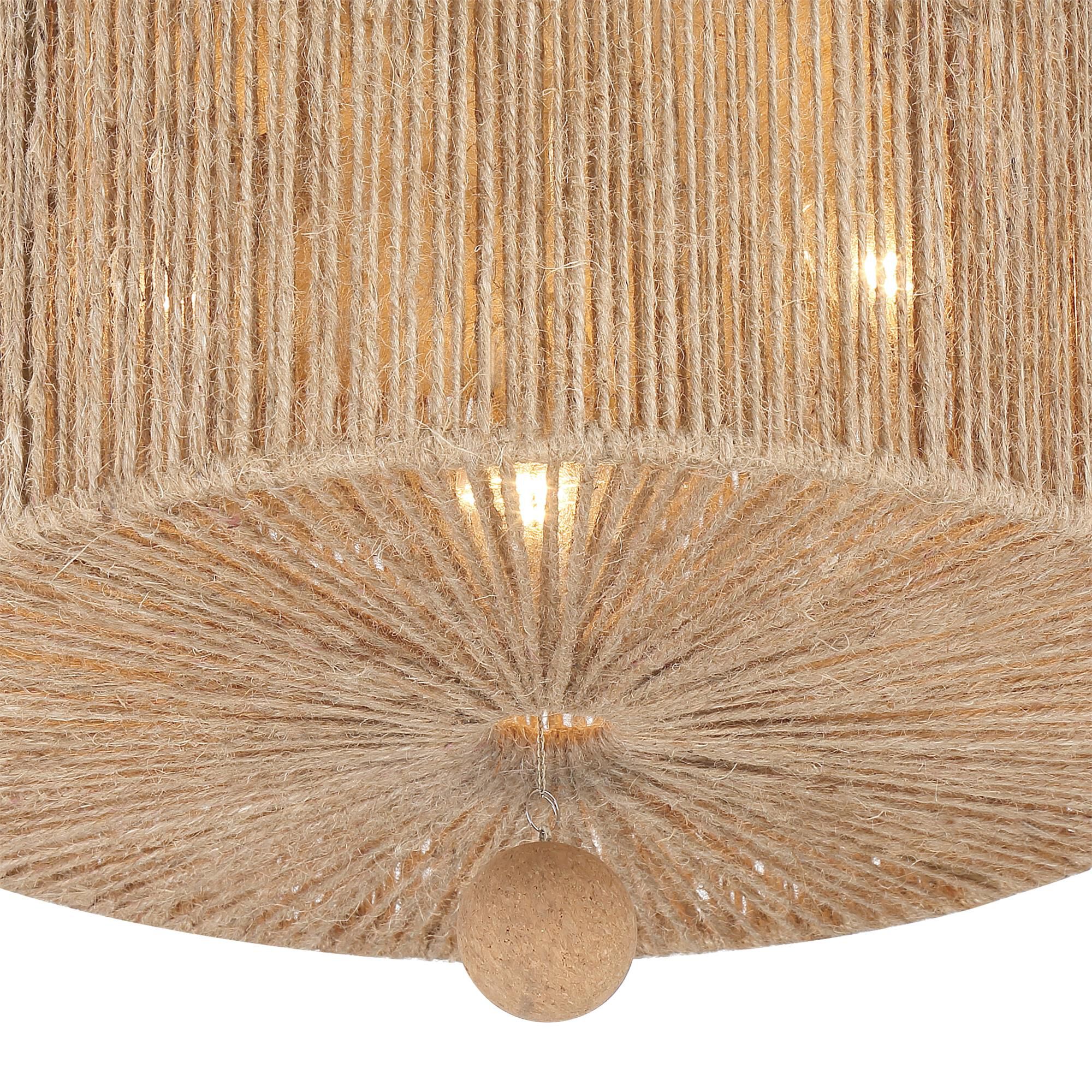 Shown in Burnished Silver finish and Jute shade