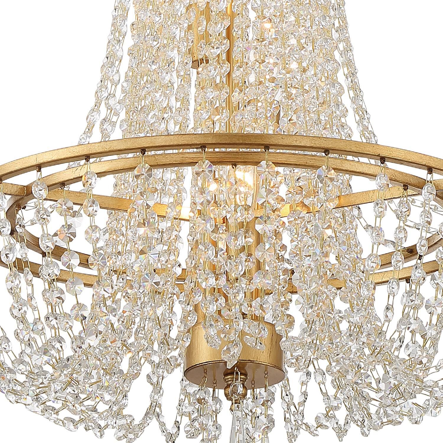 Arcadia 18 Inch 4 Light Mini Chandelier by Crystorama