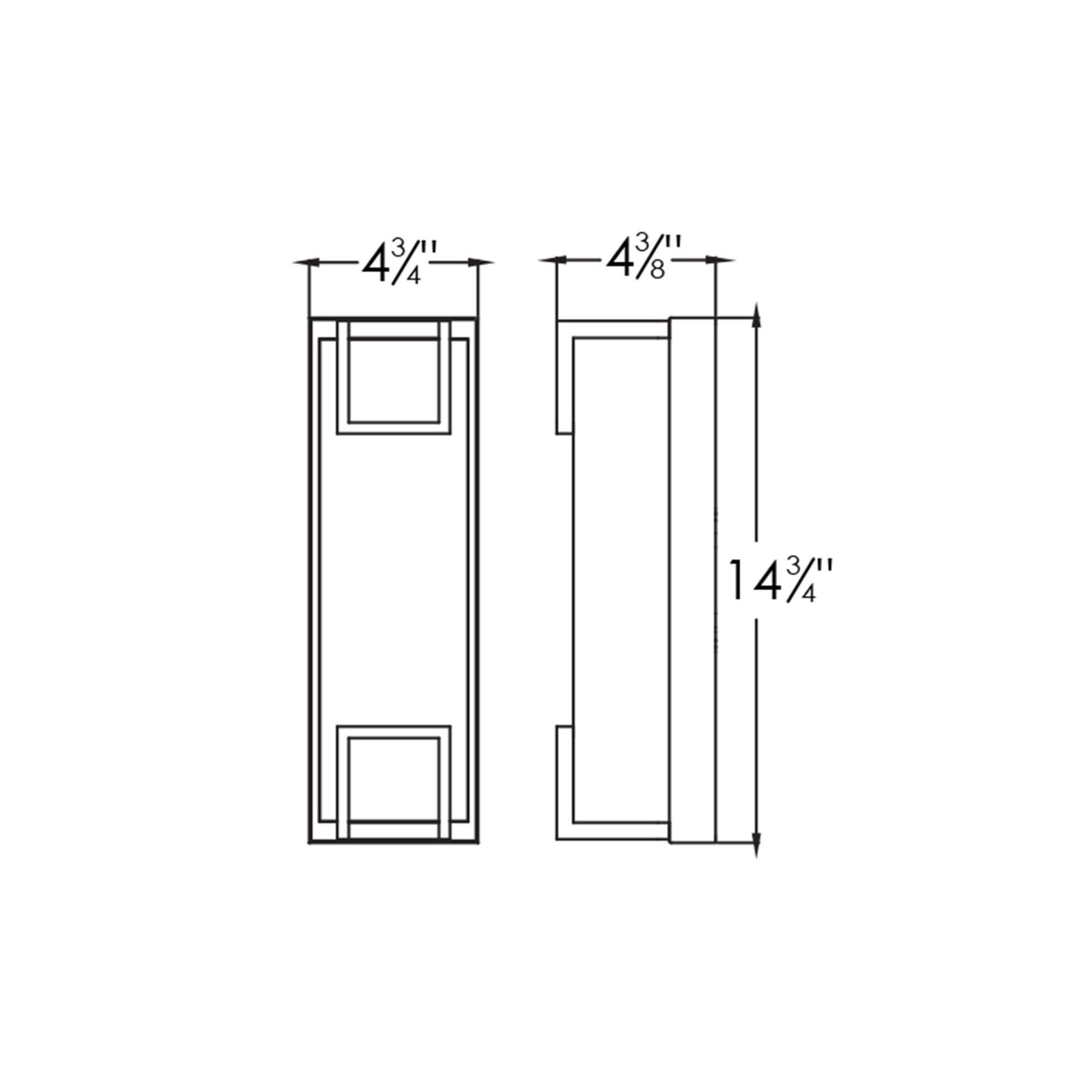 Shown in Textured Grey finish and White Acrylic glass and No Accent accent