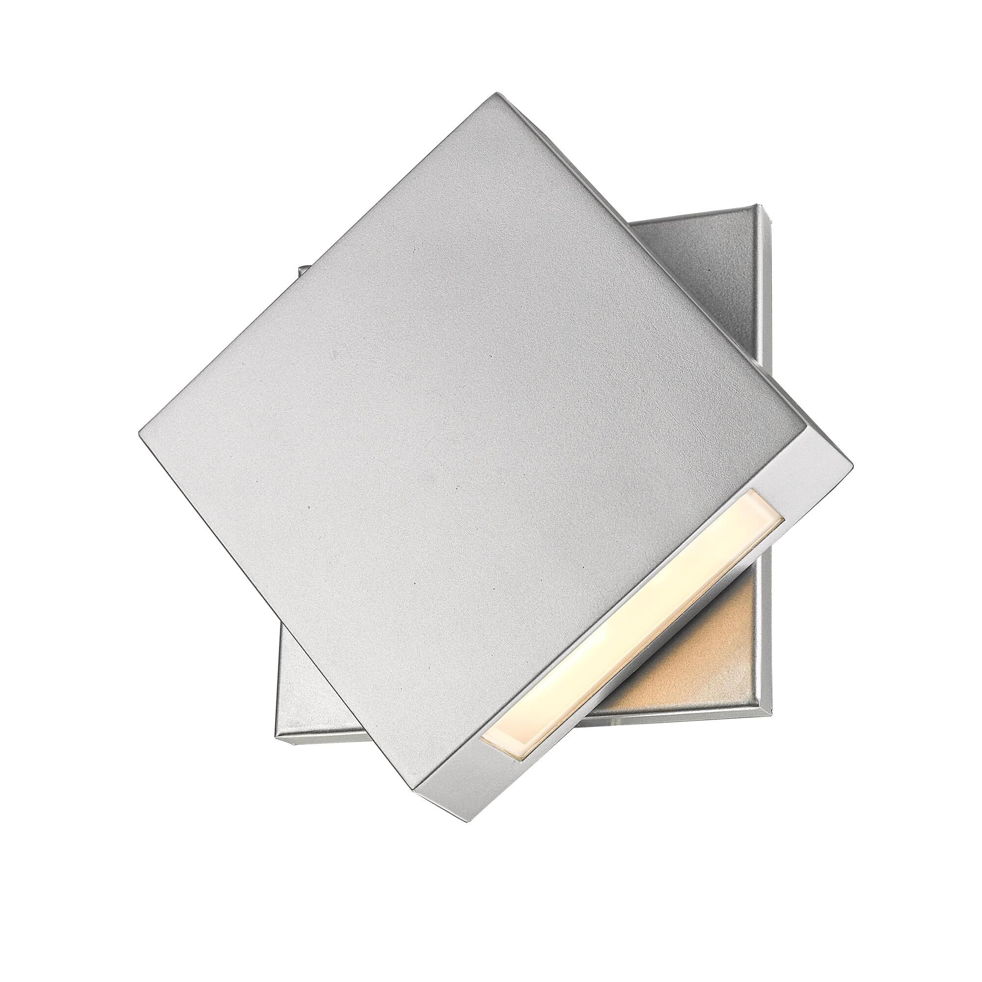 Shown in Silver finish and Glass shade