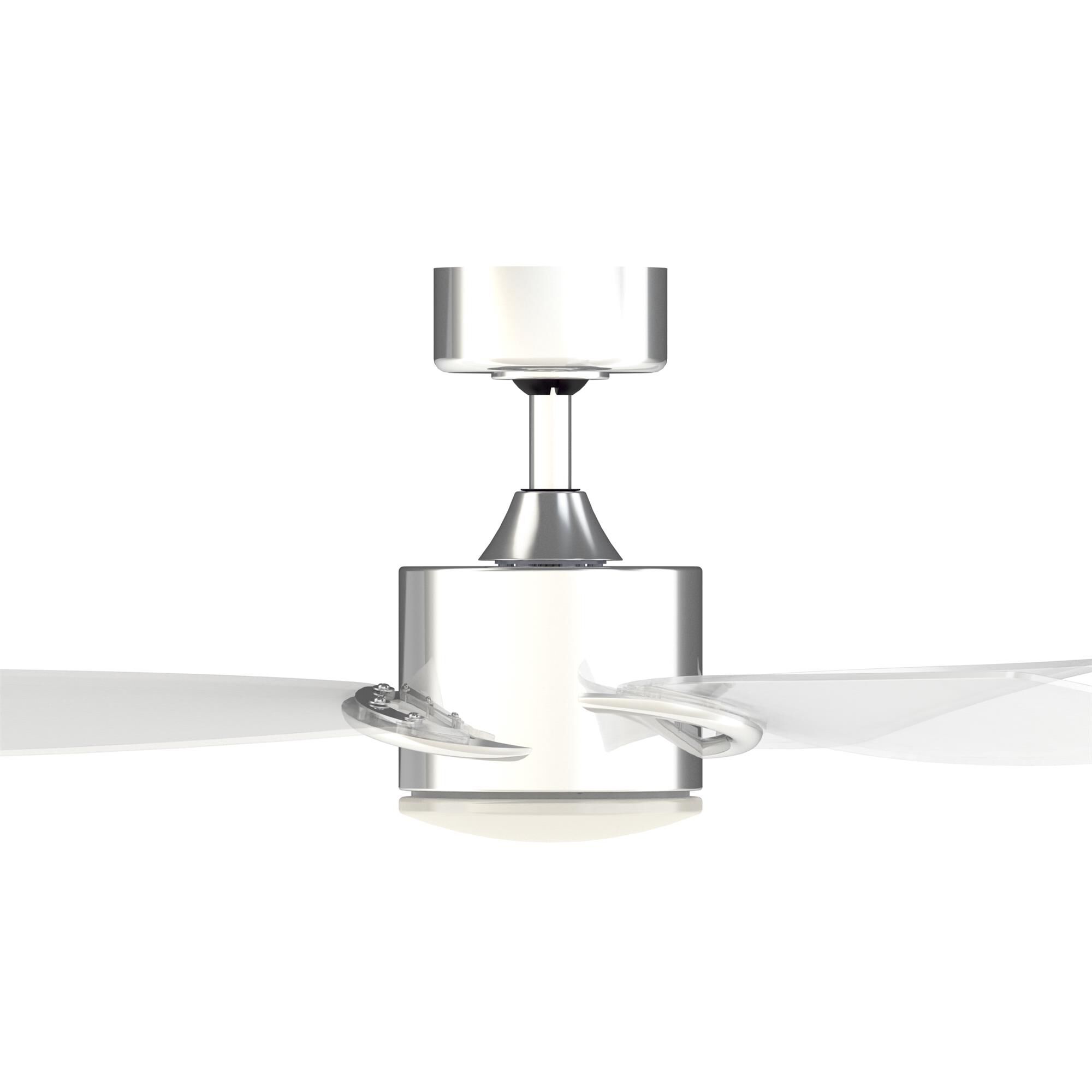 Shown in Chrome finish and Opal Frosted glass