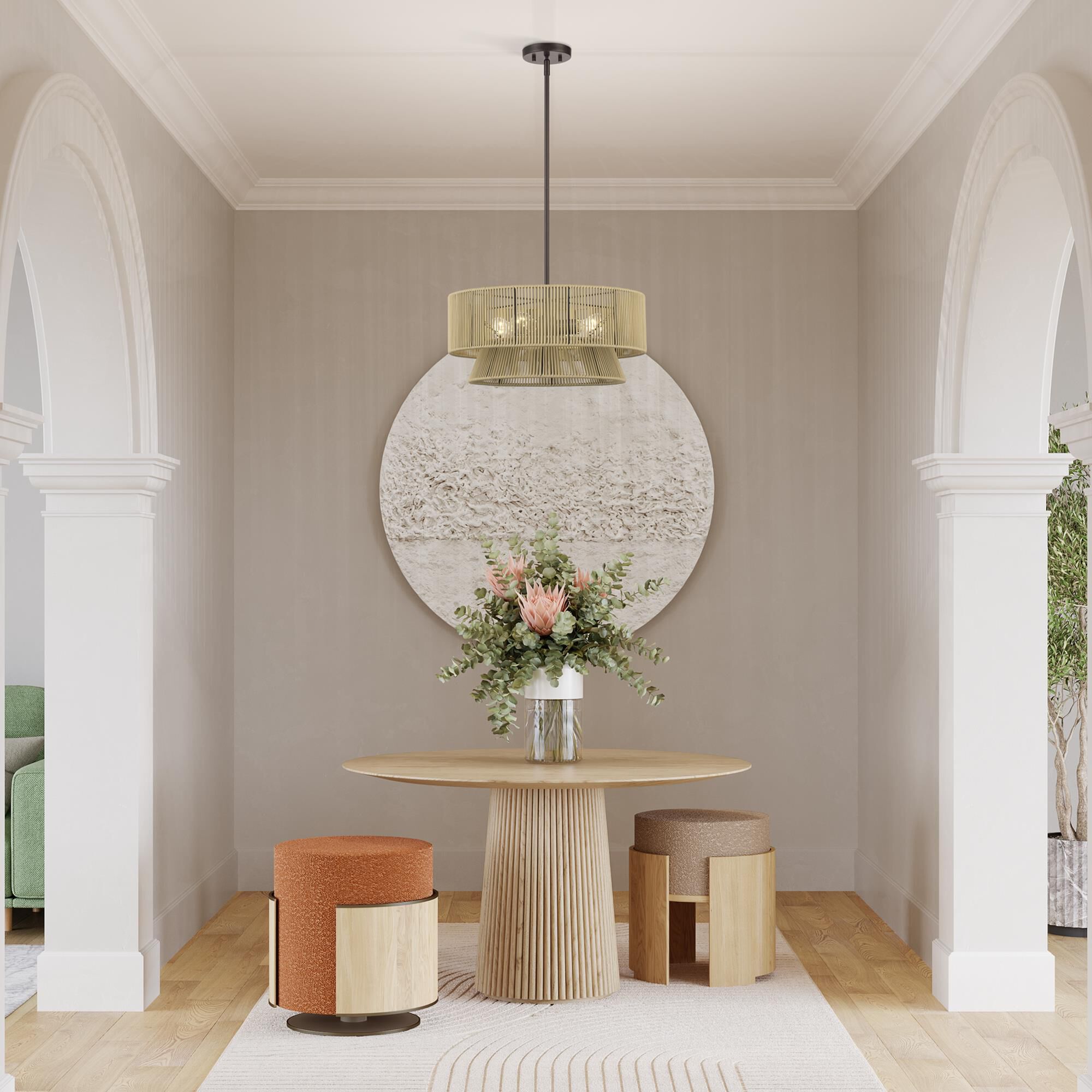 Florell 20 Inch Large Pendant by Livex Lighting
