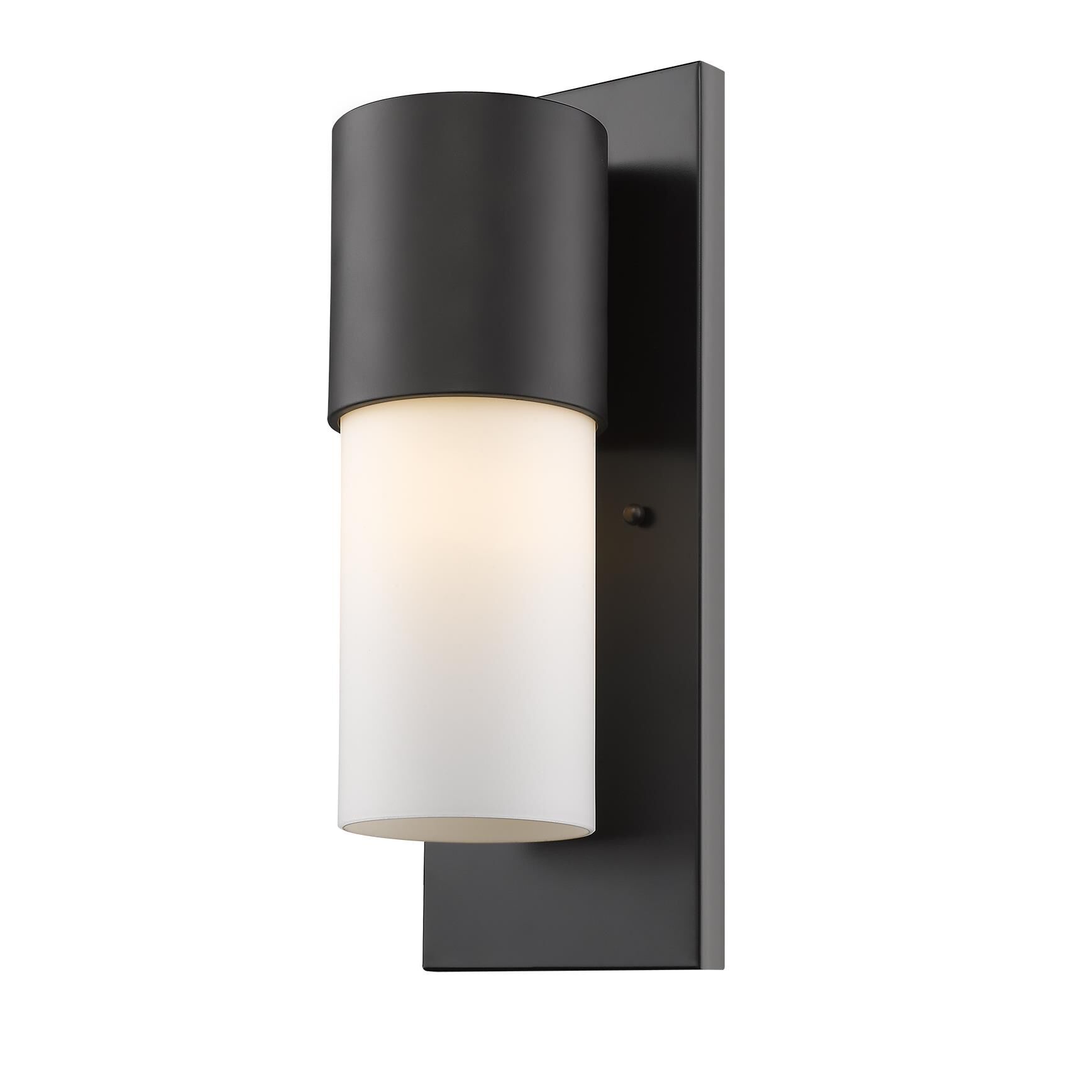 Shown in Oil Rubbed Bronze finish and Opal glass and Opal Cylindrical Glass shade