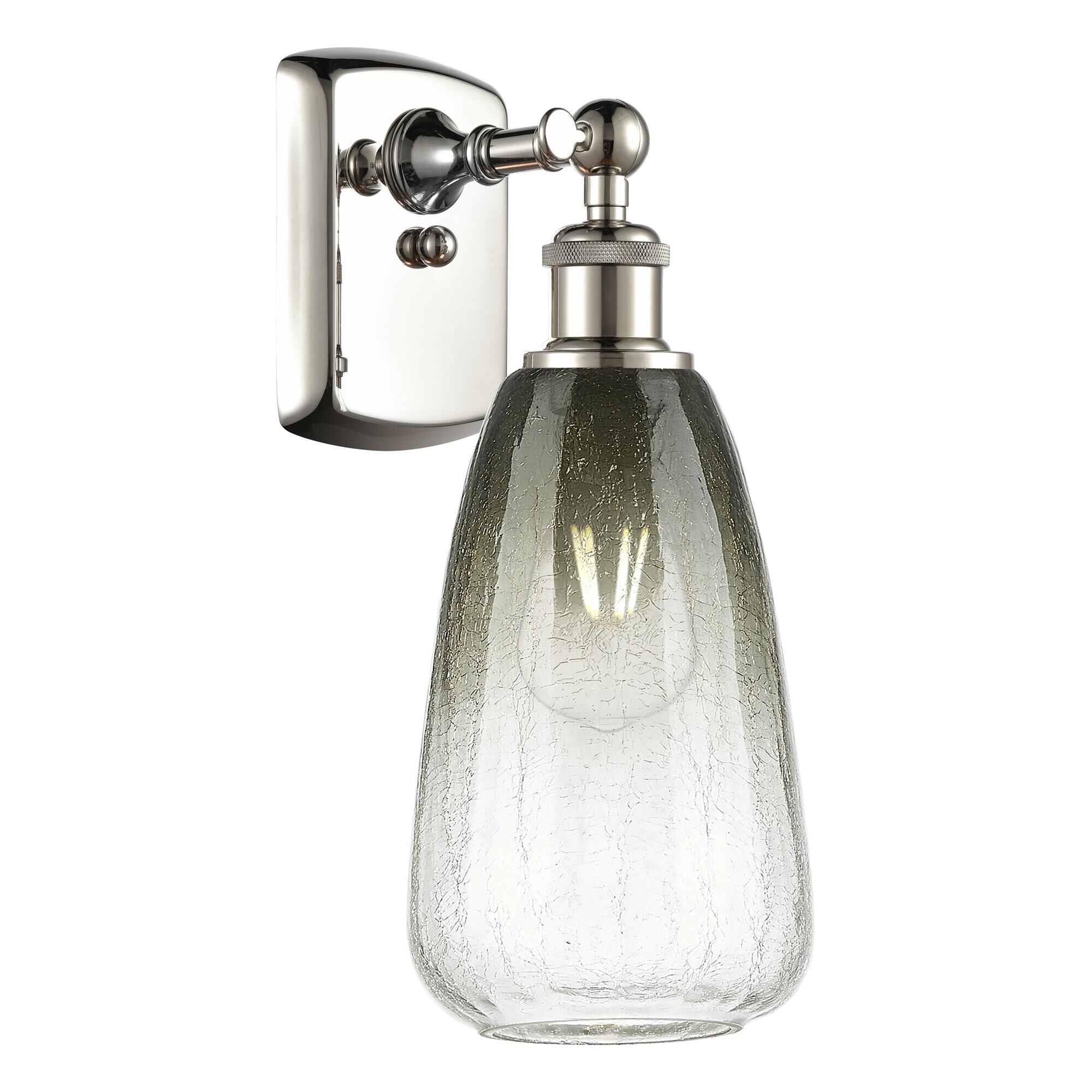 Shown in Polished Nickel finish and Slate glass