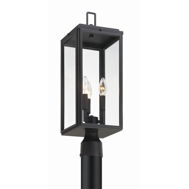 Byron 22 Inch Tall 3 Light Outdoor Post Lamp by Crystorama