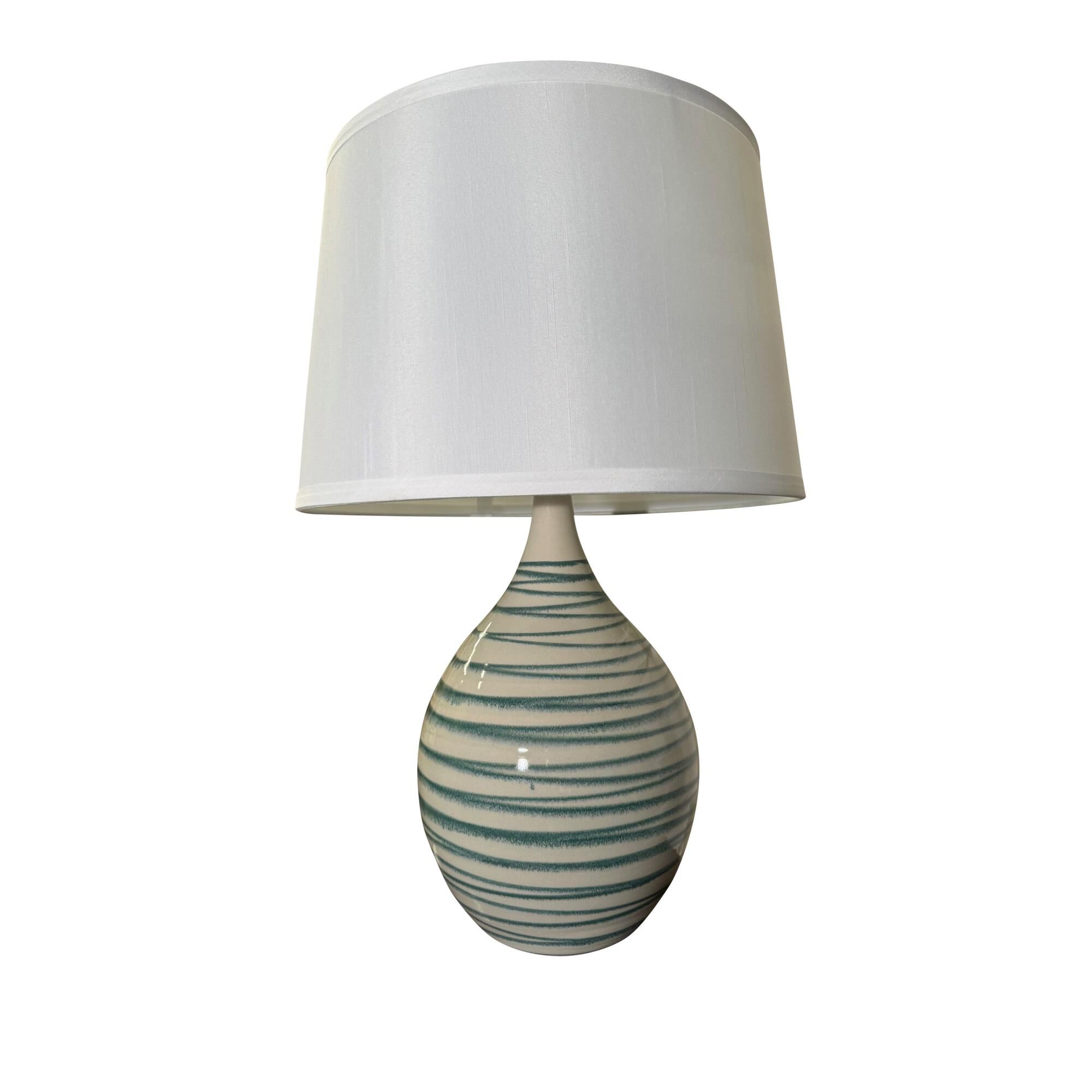 Shown in Emerald Wave finish and White Linen Hardback shade