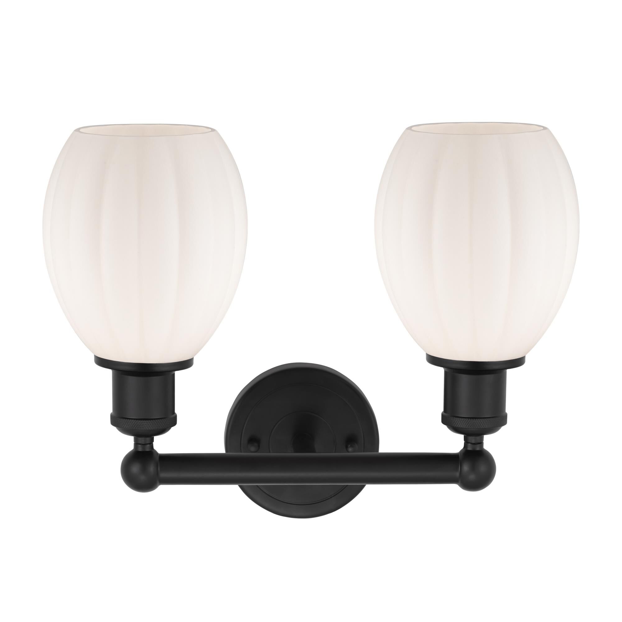 Shown in Matte Black  finish and Matte White glass