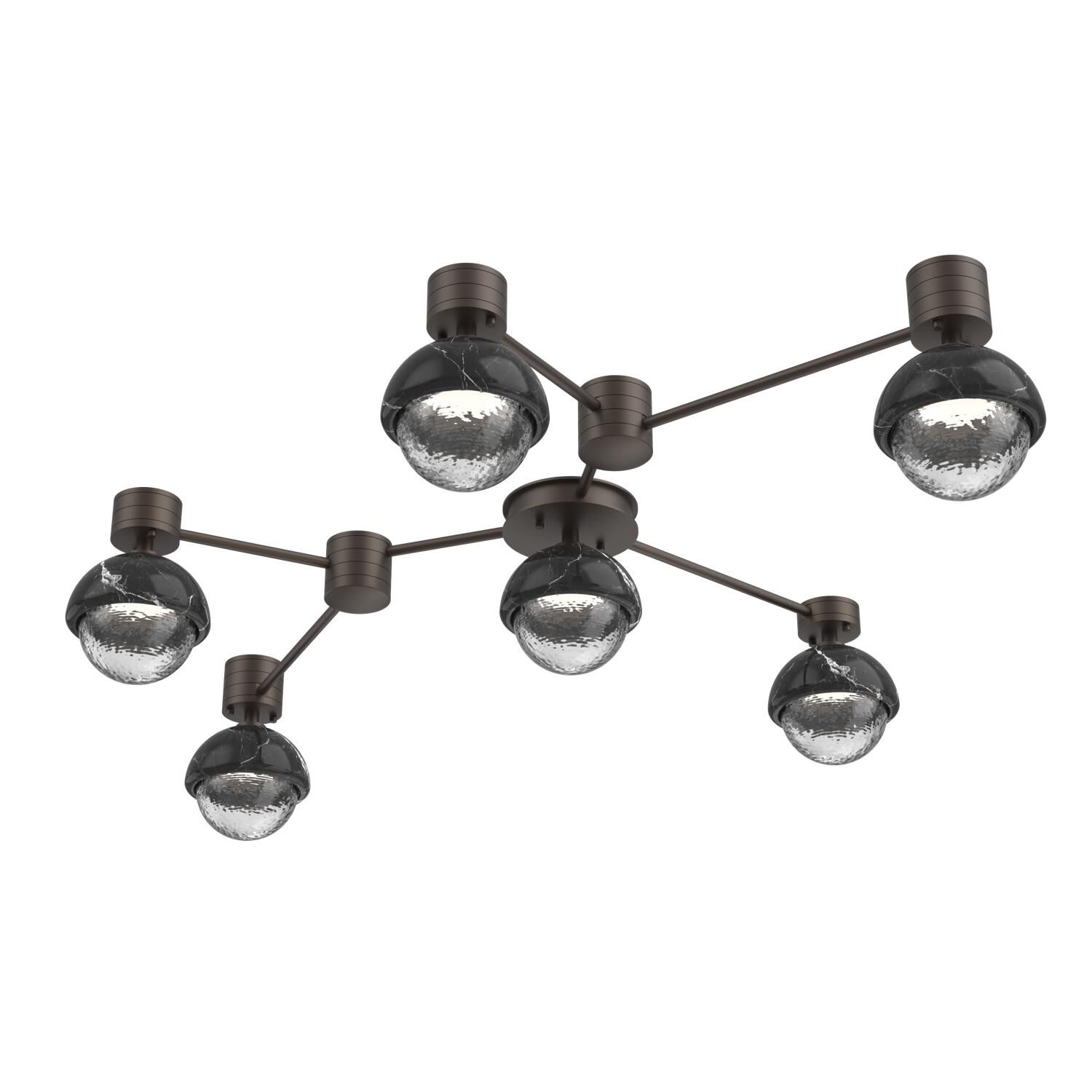 Levi Wilson Cabochon 41 Inch Flush Mount by Hammerton Studio