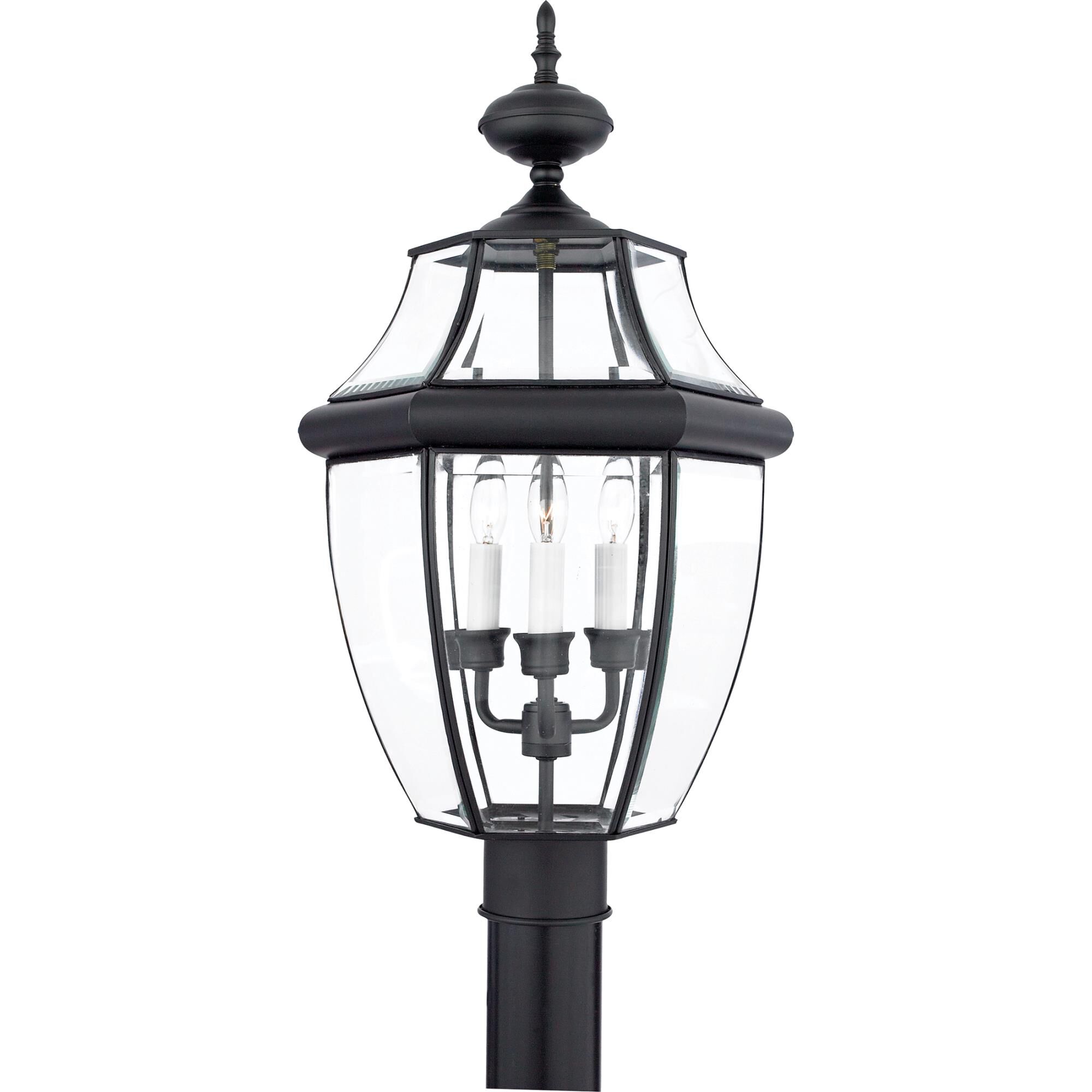 Newbury 23 Inch Tall 3 Light Outdoor Post Lamp by Quoizel