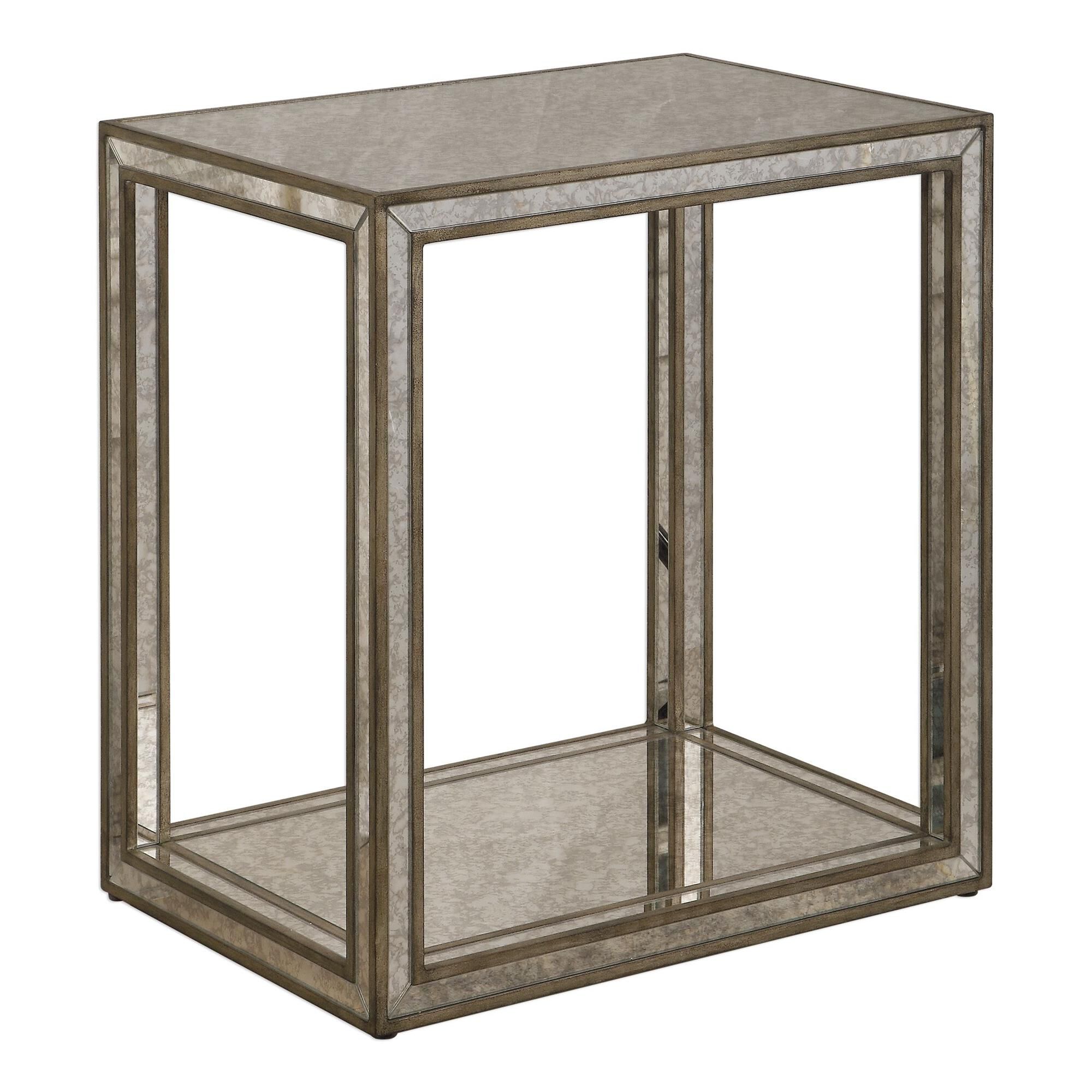 Shown in Simplistic Elegance Displayed In A Thinly Trimmed Frame, Finished In A Burnished Antique Gold On Bir finish