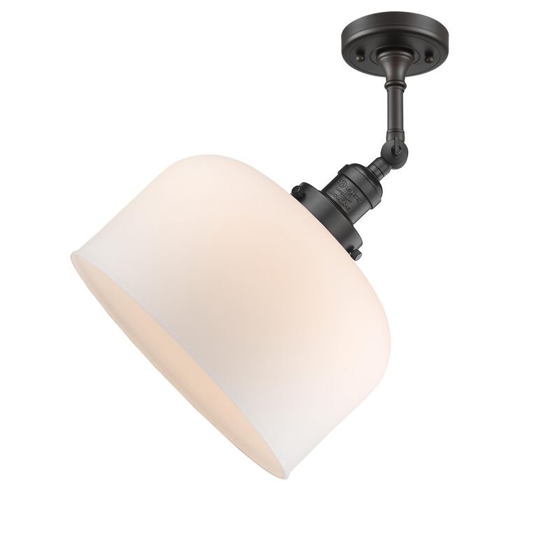 Bruno Marashlian Bell 12 Inch 1 Light Semi Flush Mount by Innovations Lighting