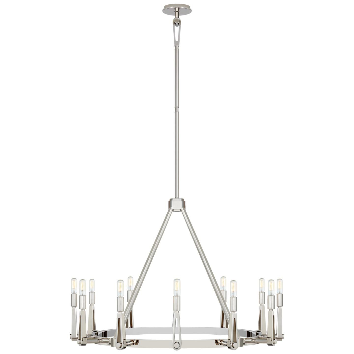 Thomas O'Brien Alpha 42 Inch 12 Light Chandelier by Visual Comfort Signature Collection