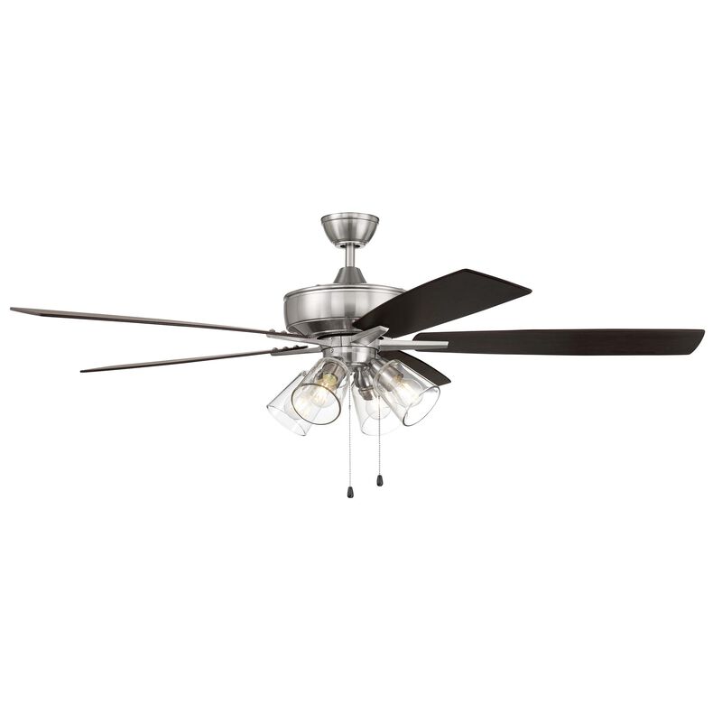 Super Pro 60 Inch Ceiling Fan with Light Kit by Craftmade