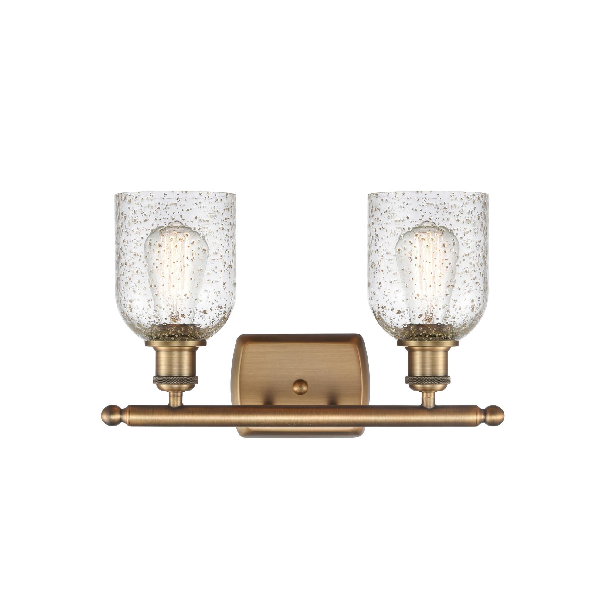 Shown in Brushed Brass finish and Mica glass
