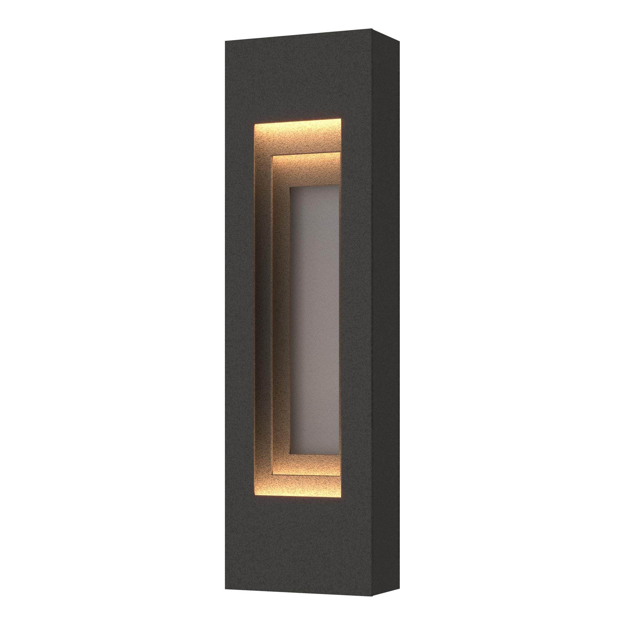 Shown in Coastal Natural Iron finish and Coastal Burnished Steel Aluminum shade