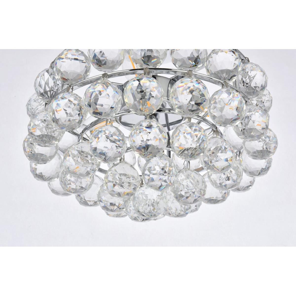 Savannah 12 Inch 3 Light Semi Flush Mount by Elegant Lighting