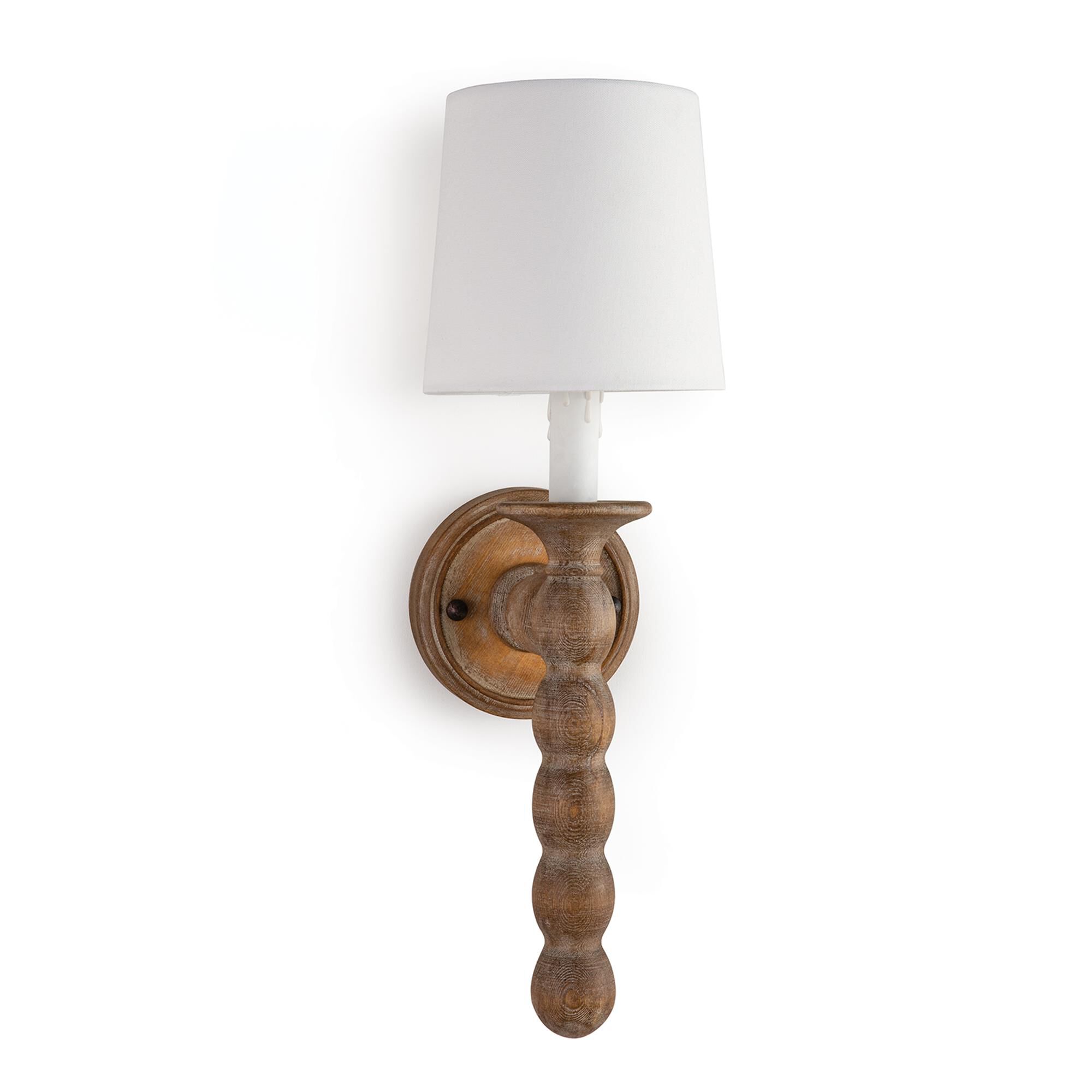 Shown in Natural finish and Linen shade