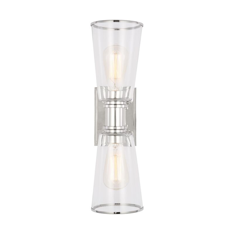 Chapman & Myers Alessa 18 Inch 2 Light Bath Vanity Light by Visual Comfort Studio