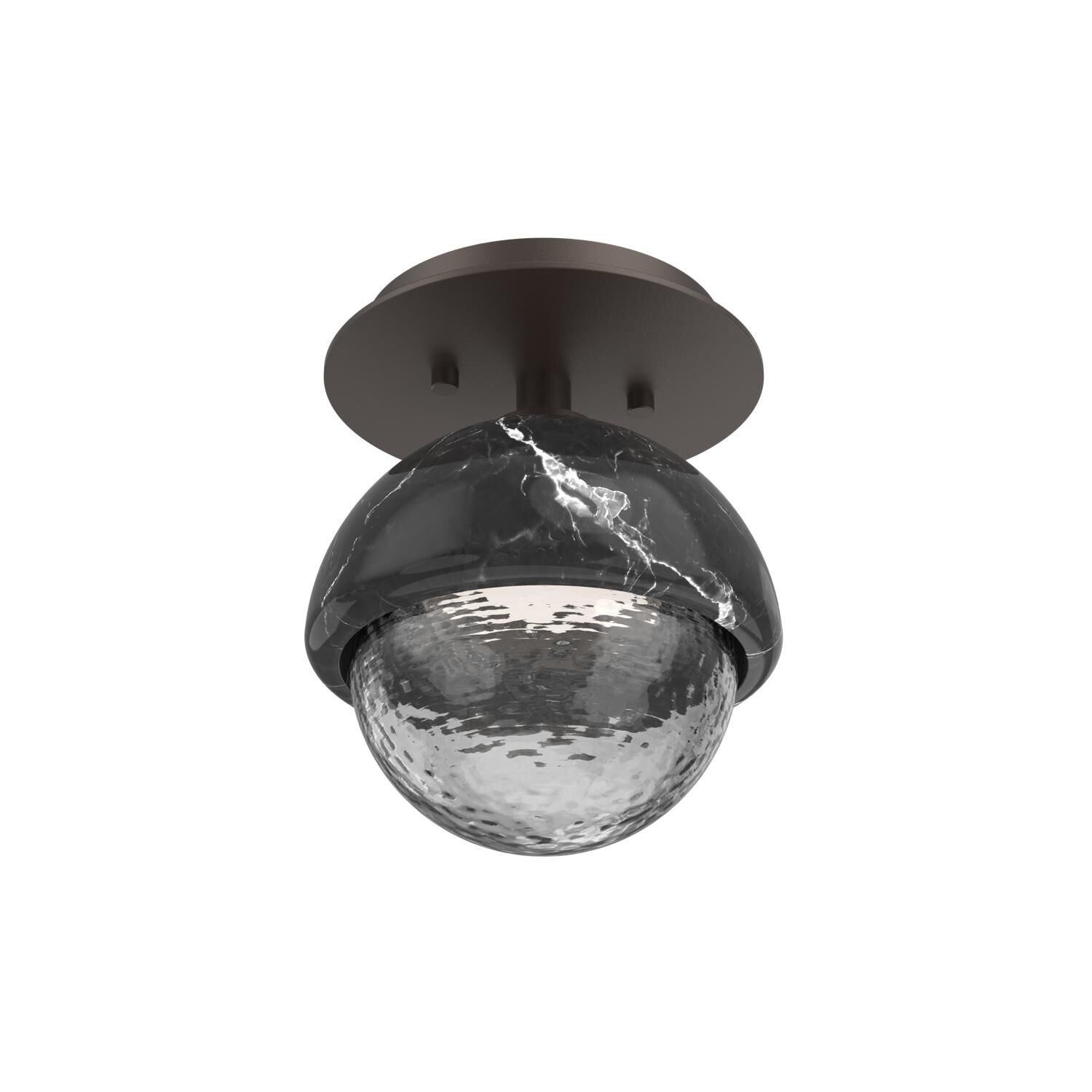 Levi Wilson Cabochon 6 Inch Flush Mount by Hammerton Studio