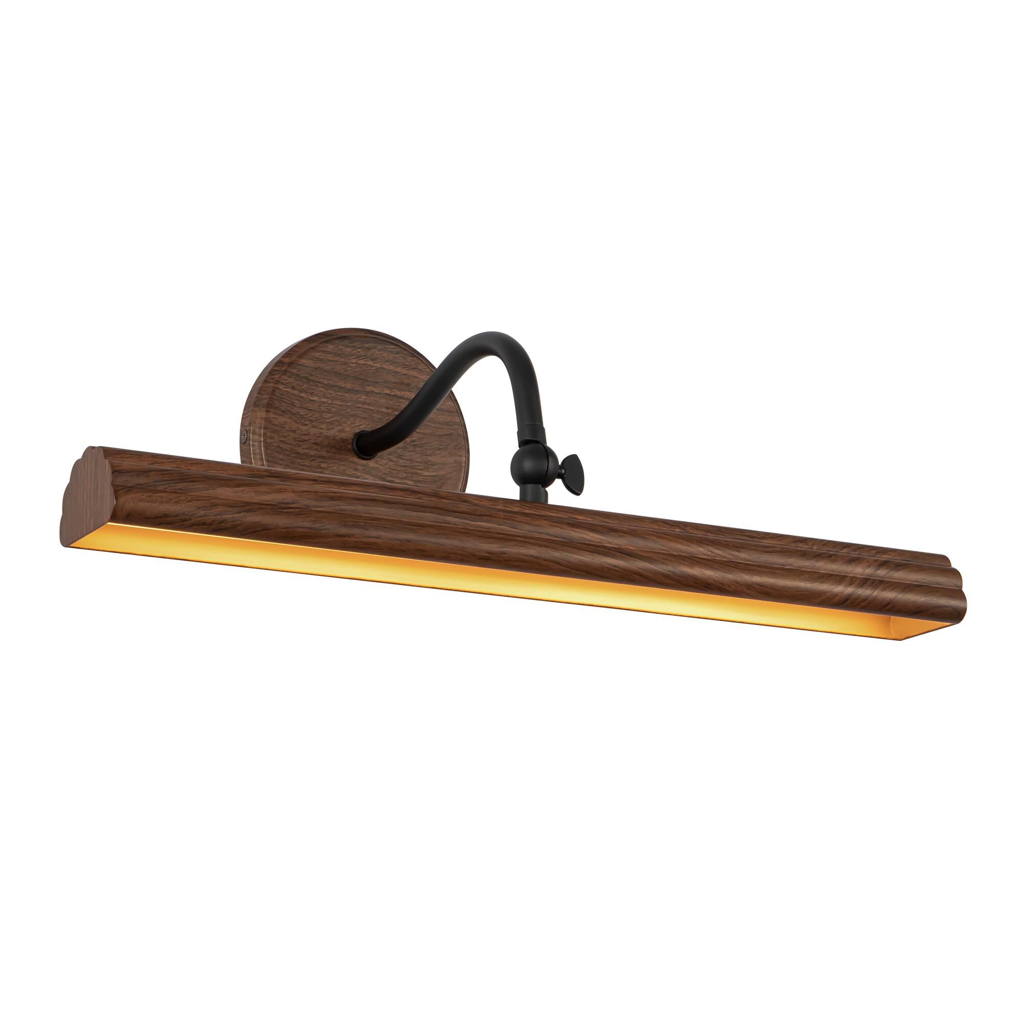 Shown in Walnut finish and Frosted Acrylic Diffuser glass and Aluminum shade