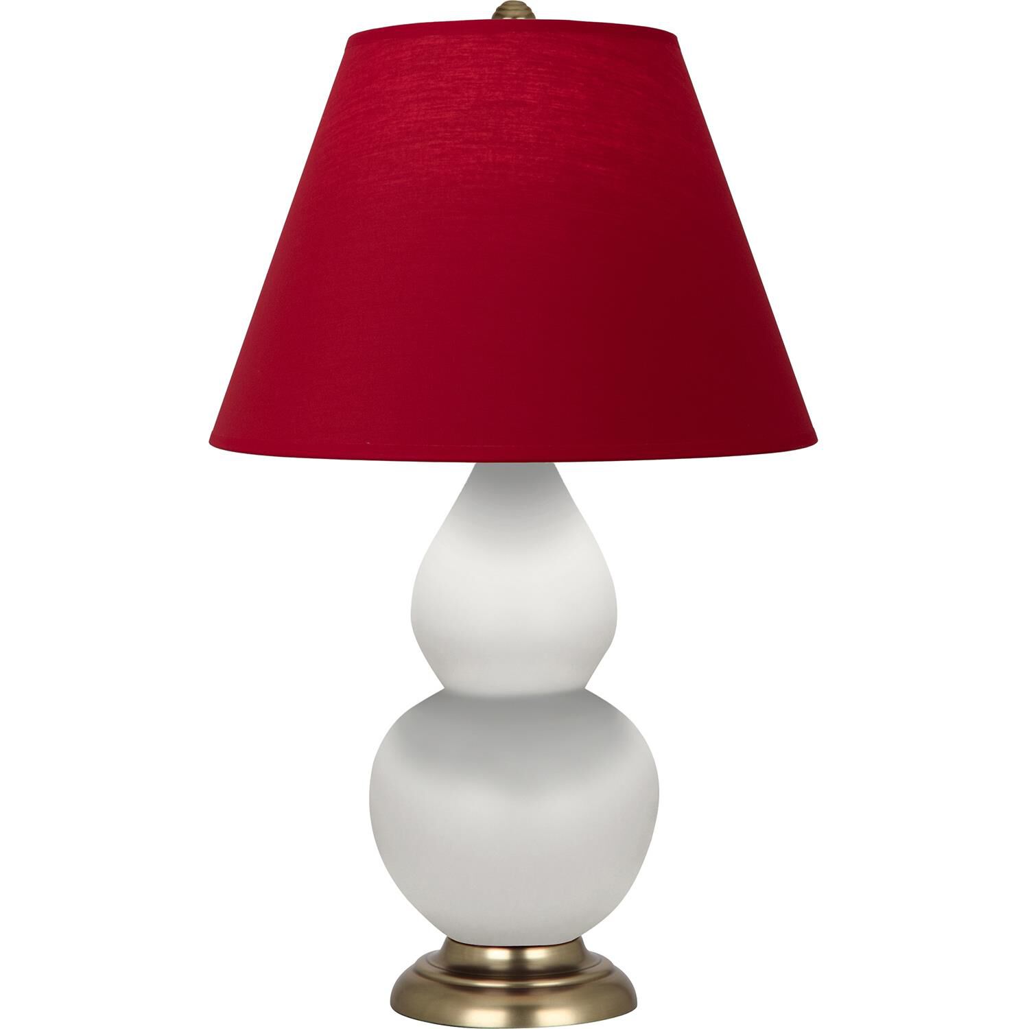 Shown in Matte Daisy finish and Rose Red with Ink Black Lining shade and Antique Natural Brass accent