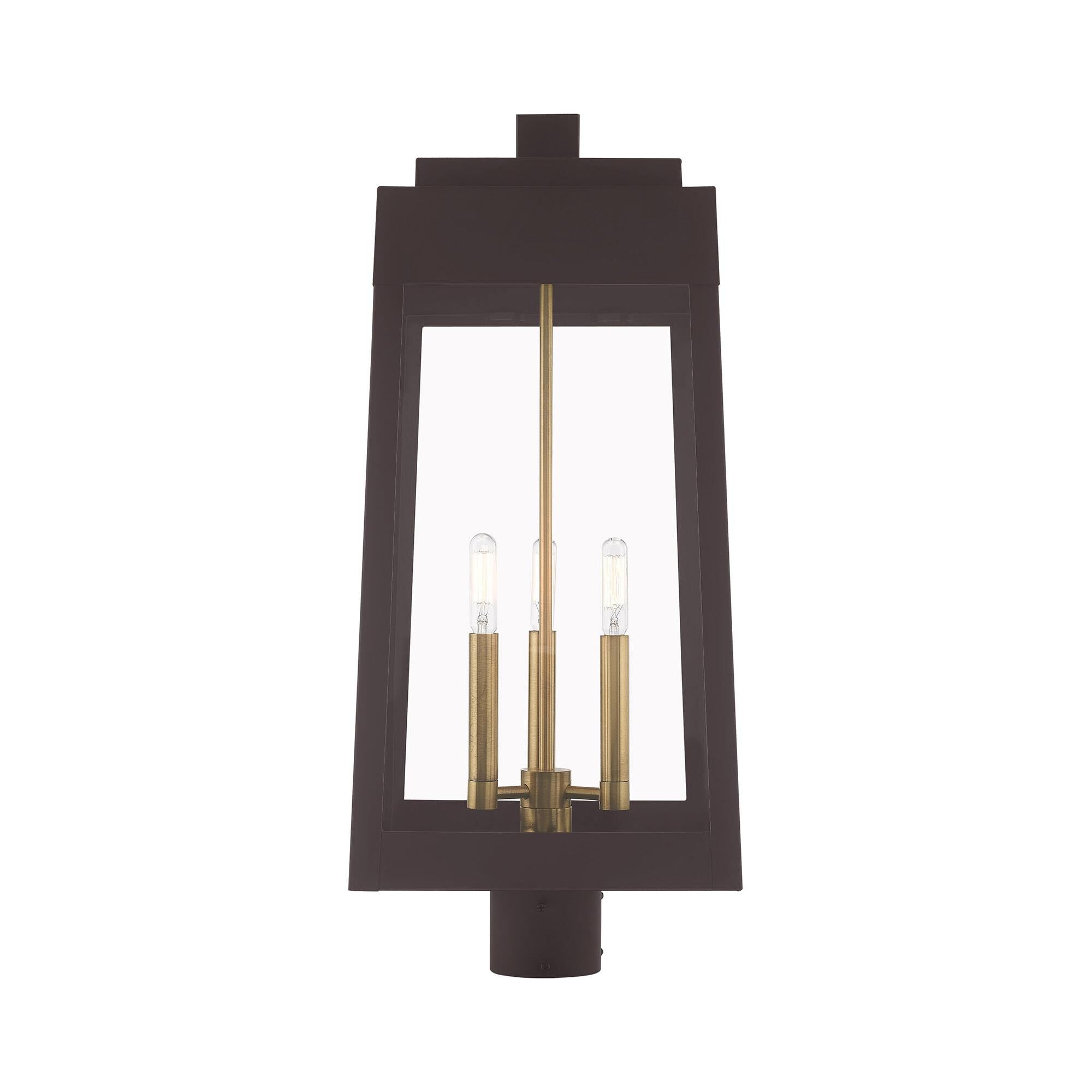 Oslo 24 Inch Tall 3 Light Outdoor Post Lamp by Livex Lighting