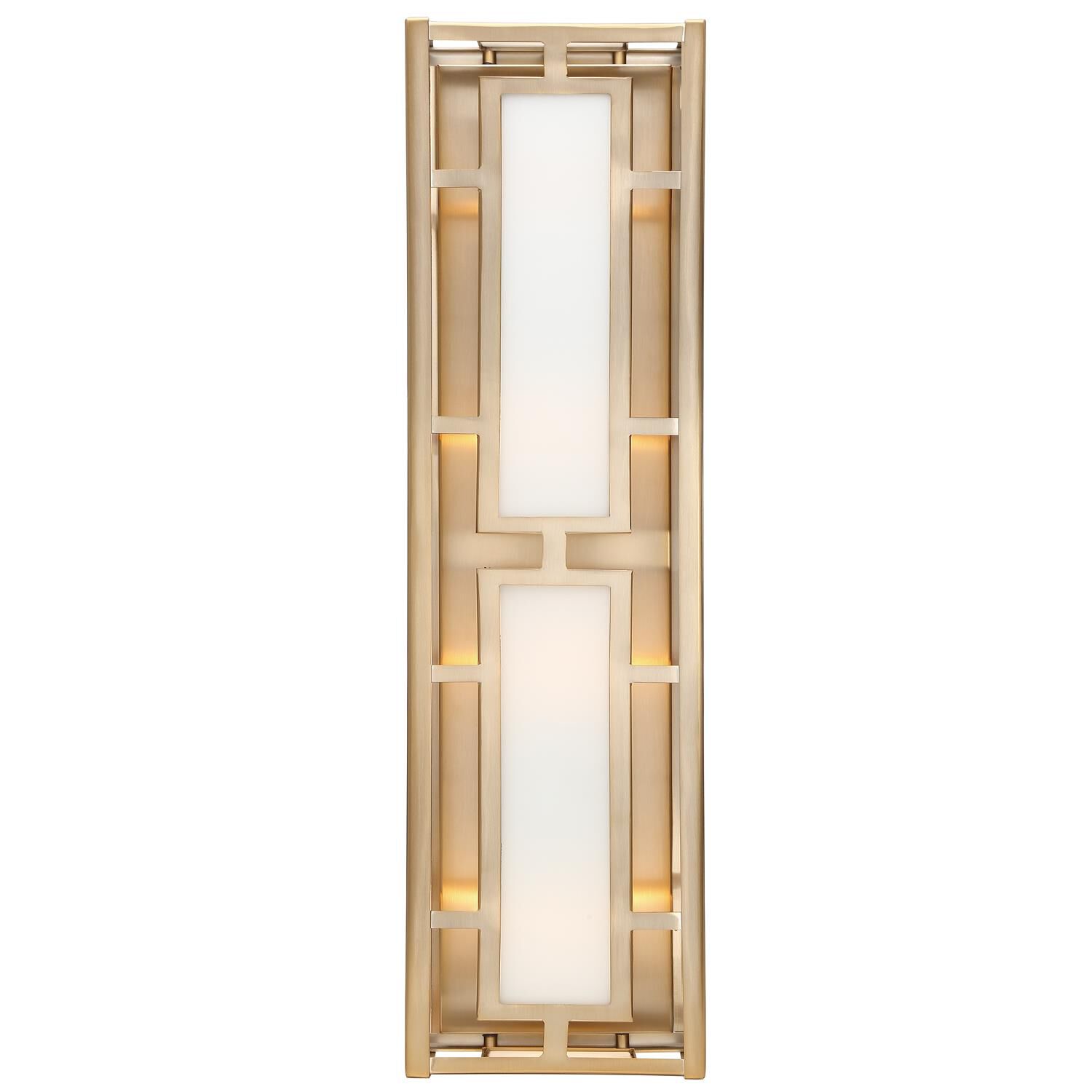 Shown in Vibrant Gold finish and White Silk  Panels glass and White Silk Glass Panels shade