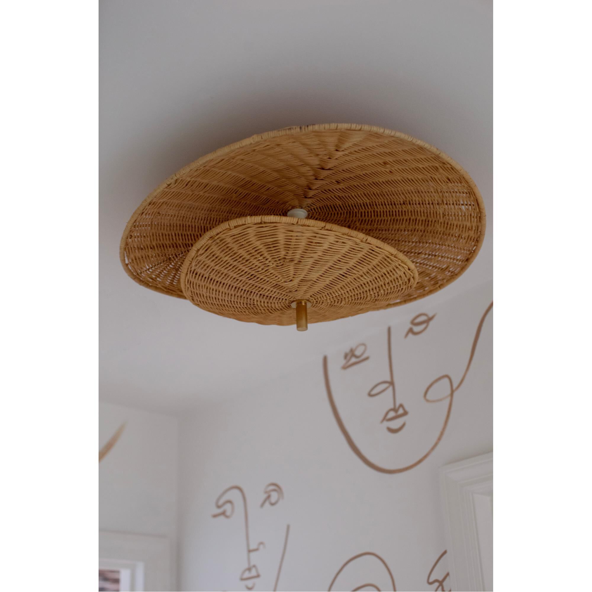 Megan Molten Marigold 24 Inch 3 Light Semi Flush Mount by Mitzi