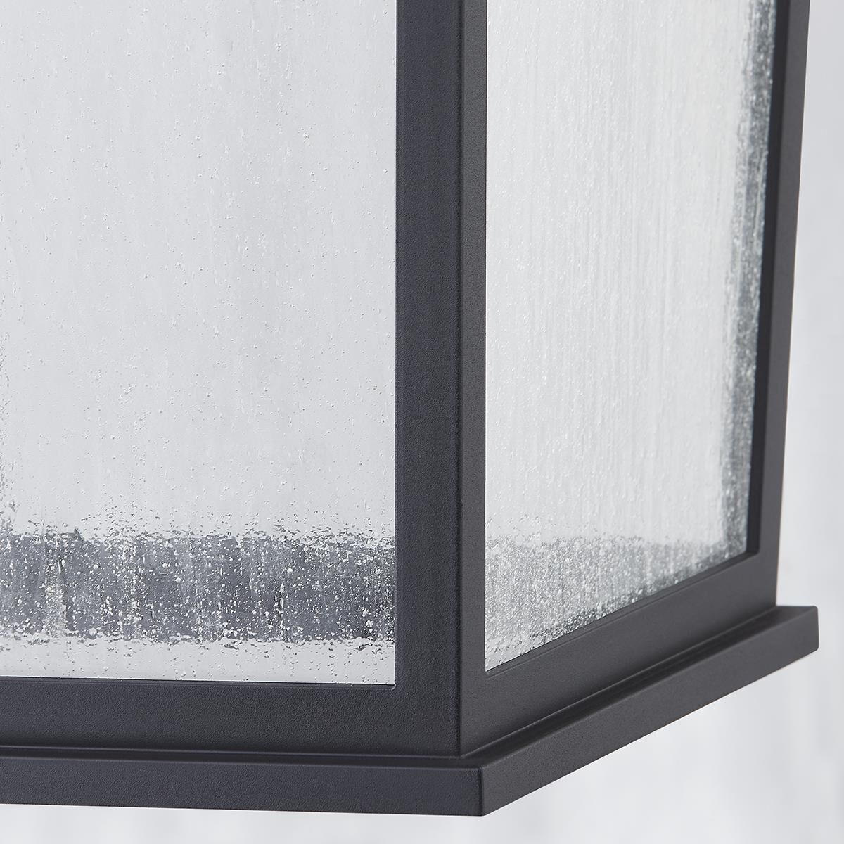 Shown in Textured Black finish and Clear shade