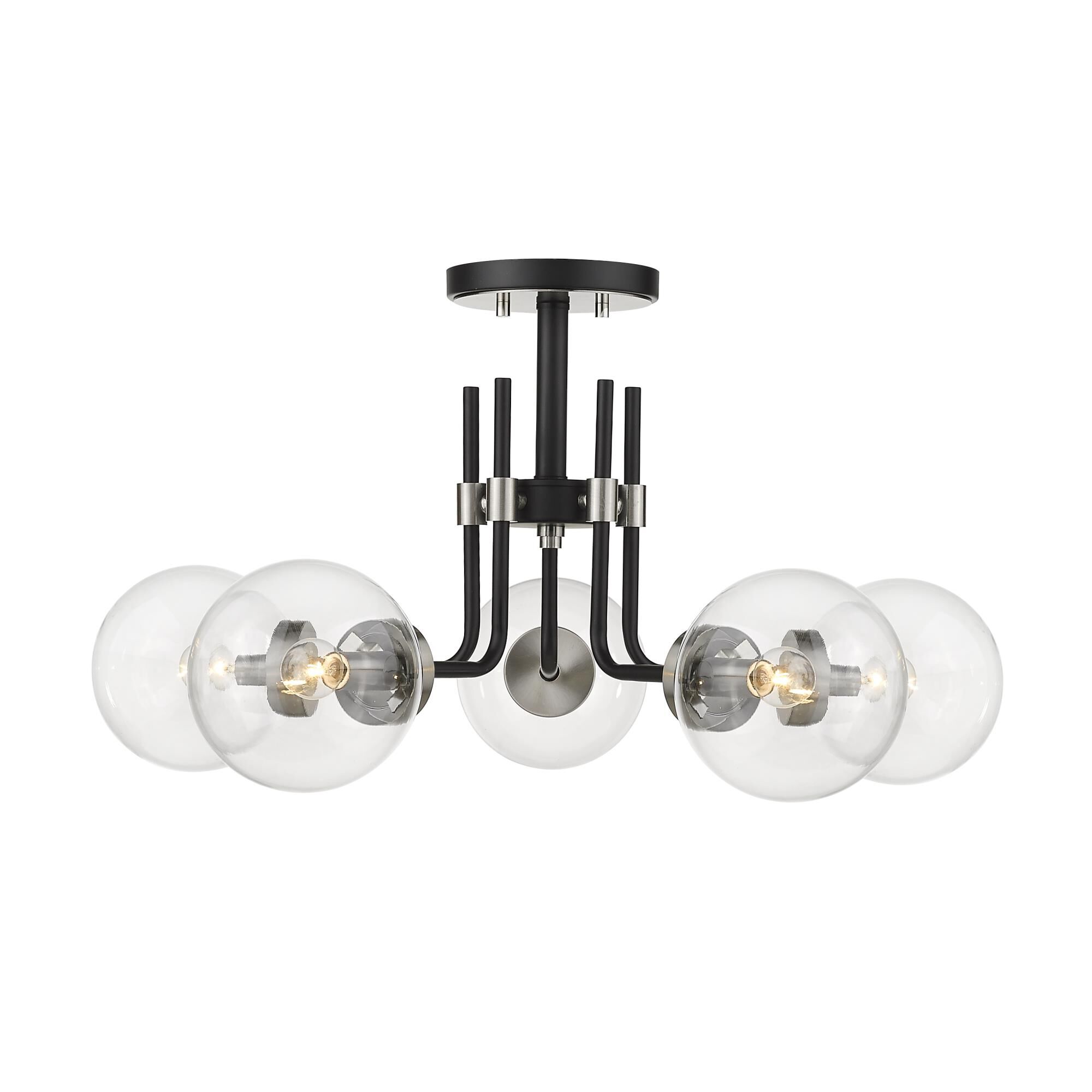 Parsons 27 Inch 5 Light Semi Flush Mount by Z-Lite
