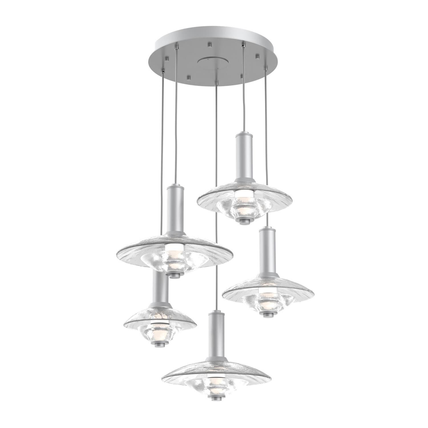 Levi Wilson Cirrus 30 Inch Multi Light Pendant by Hammerton Studio